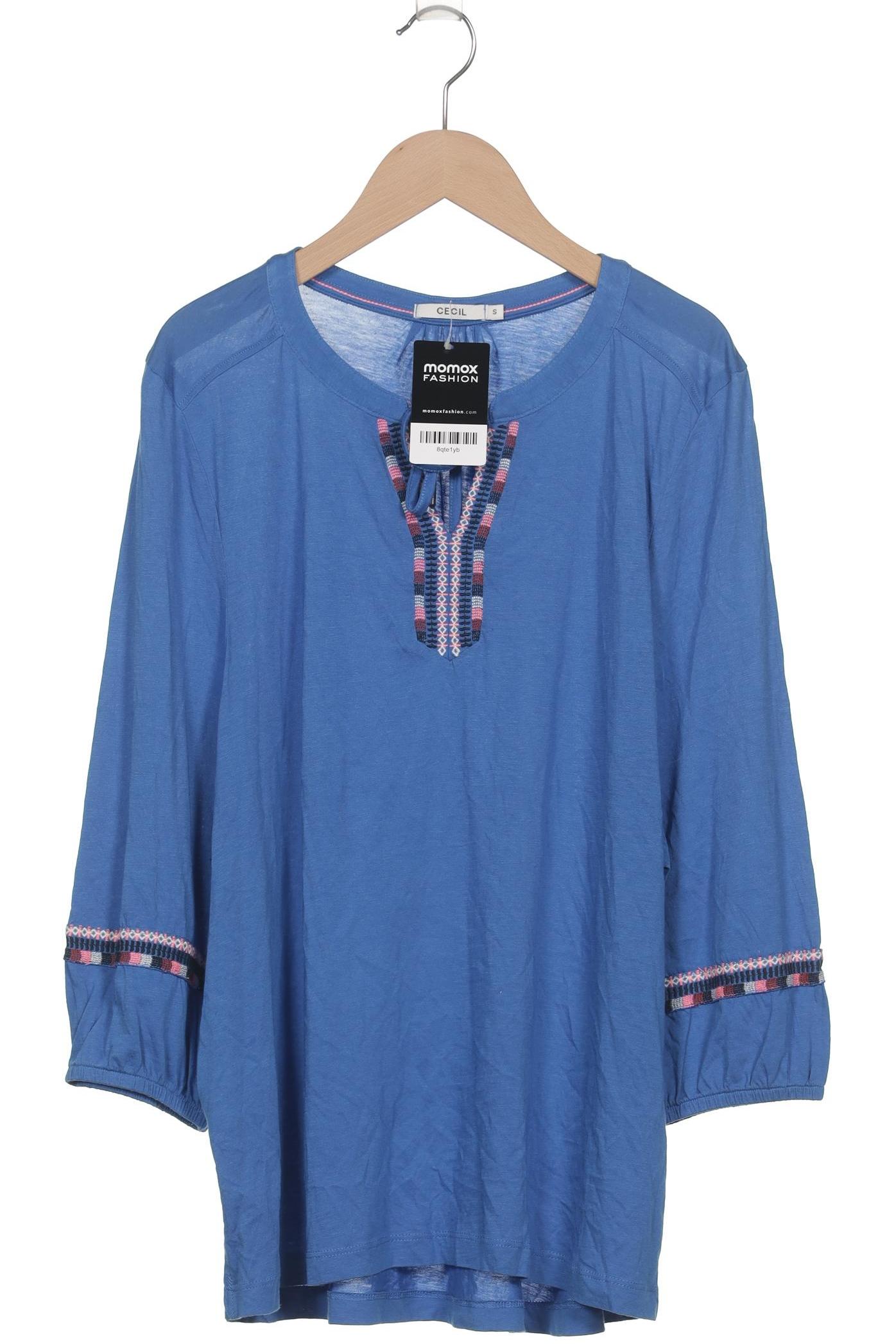 

Cecil Damen Langarmshirt, blau, Gr. 36