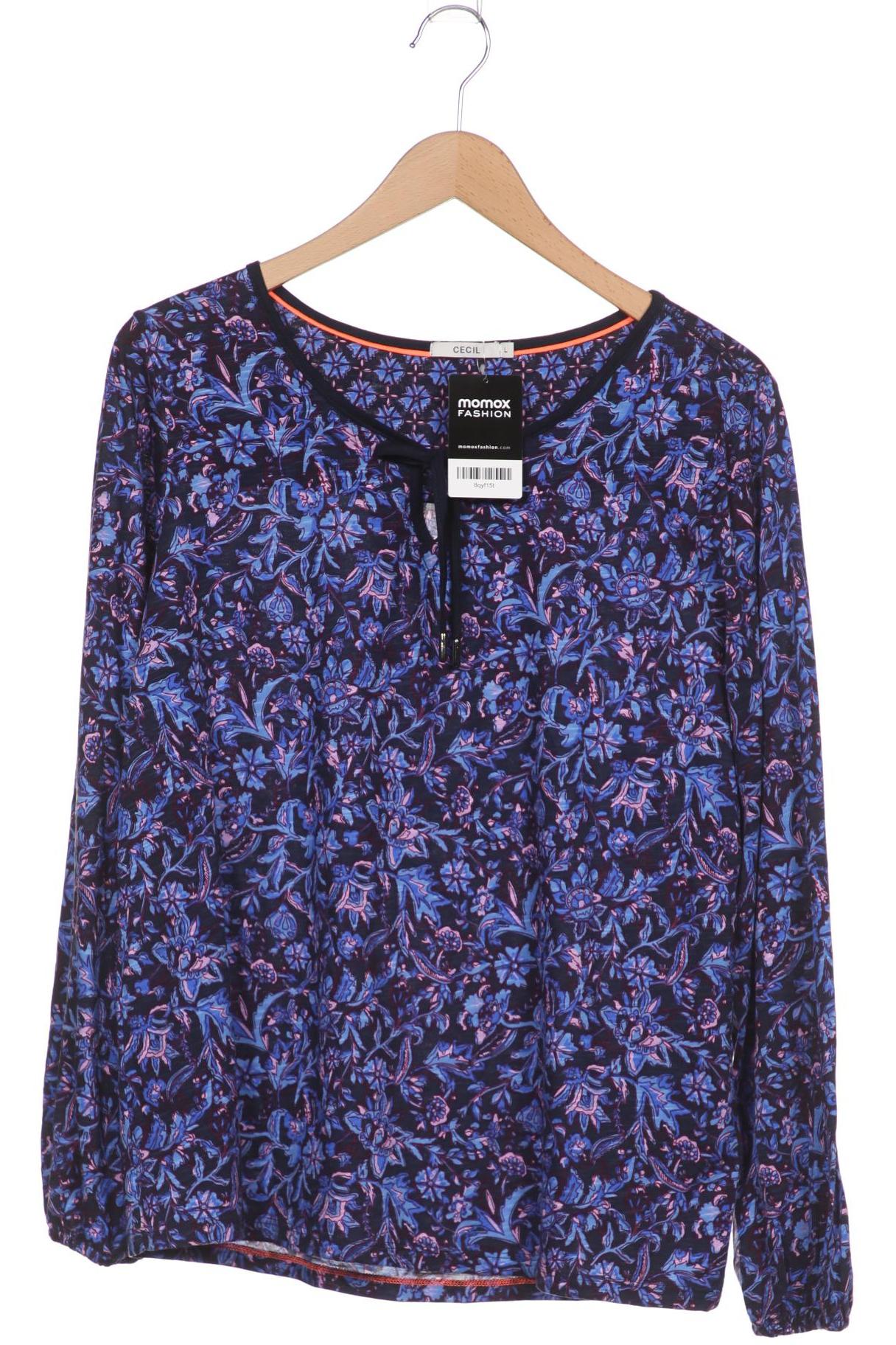 

Cecil Damen Langarmshirt, blau, Gr. 42