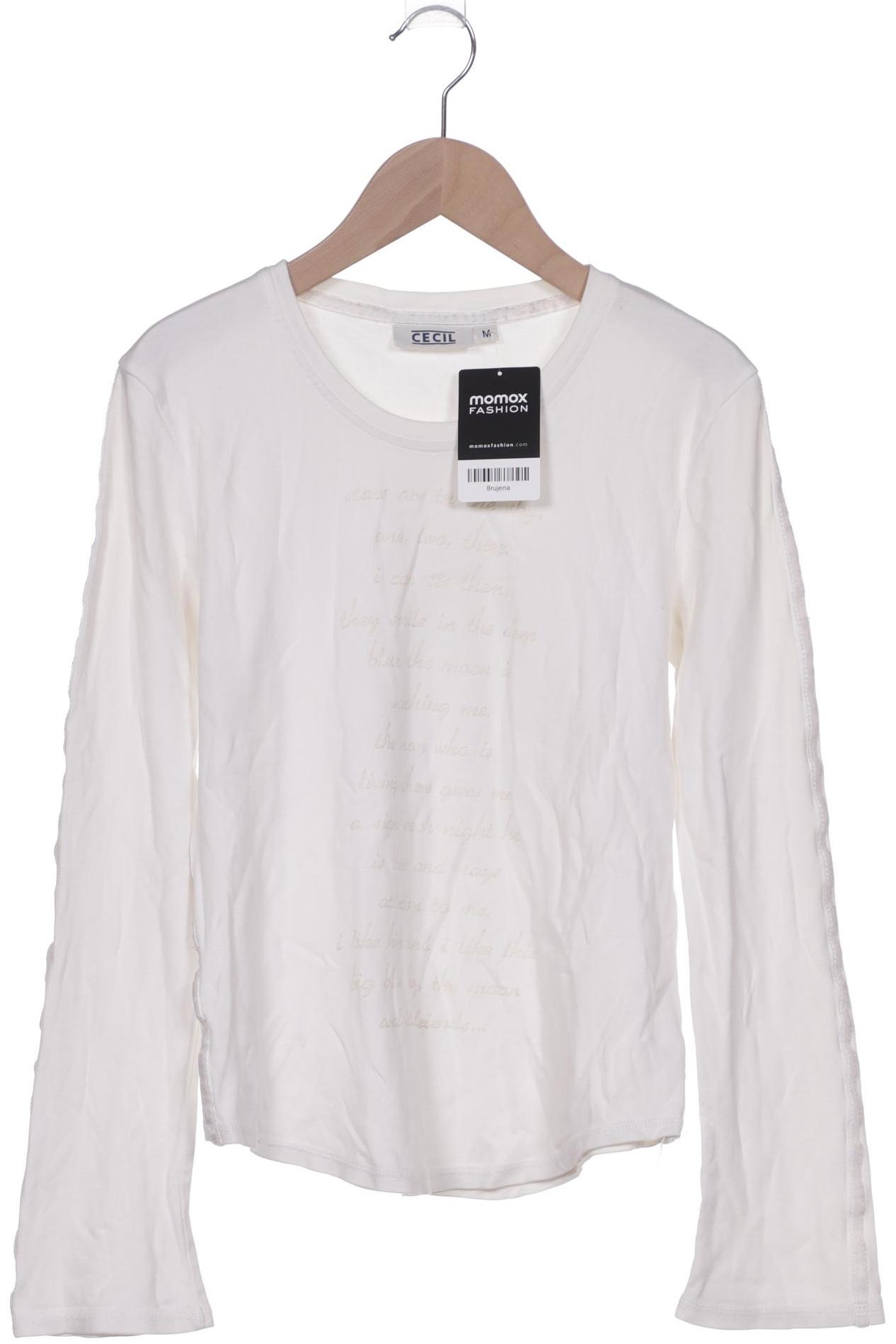 

Cecil Damen Langarmshirt, weiß, Gr. 38