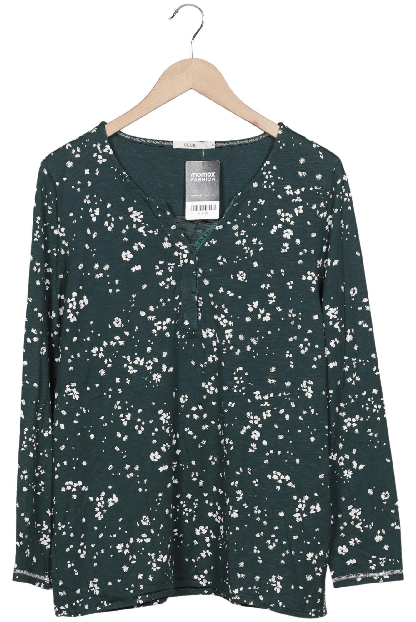 

Cecil Damen Langarmshirt, grün, Gr. 44