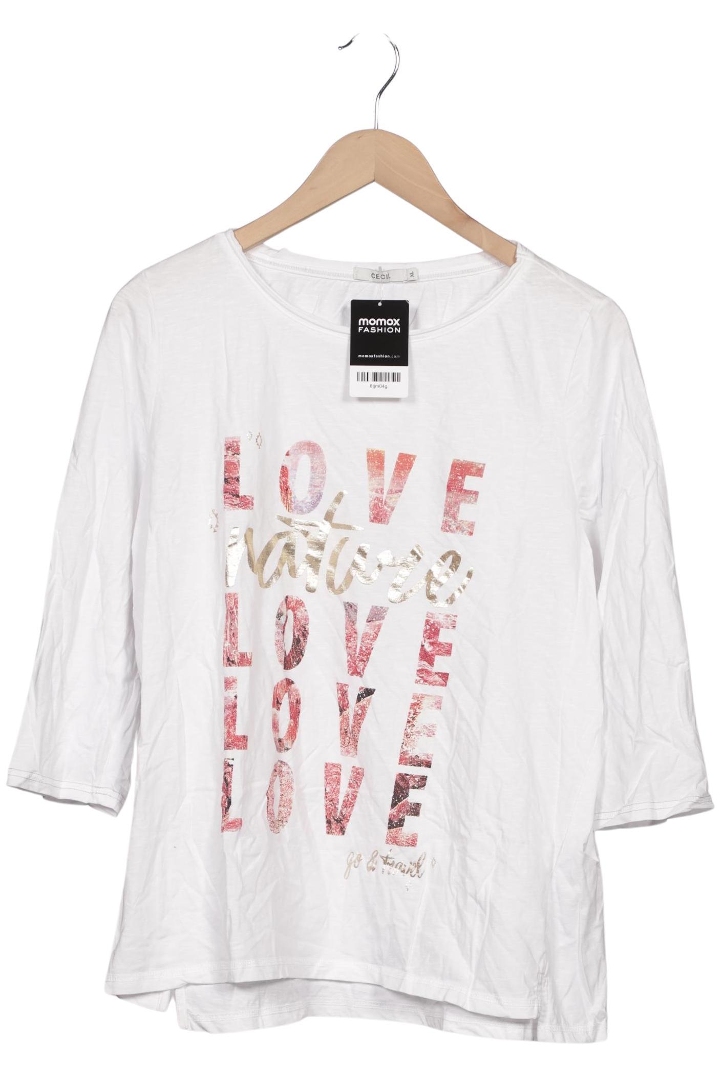 

Cecil Damen Langarmshirt, weiß, Gr. 44