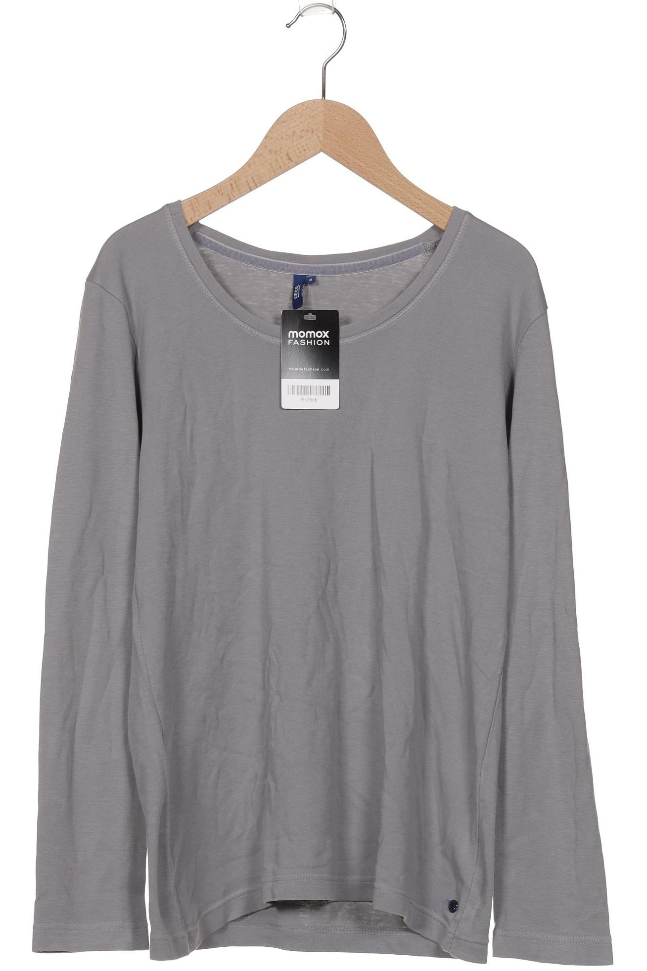

Cecil Damen Langarmshirt, grau, Gr. 38