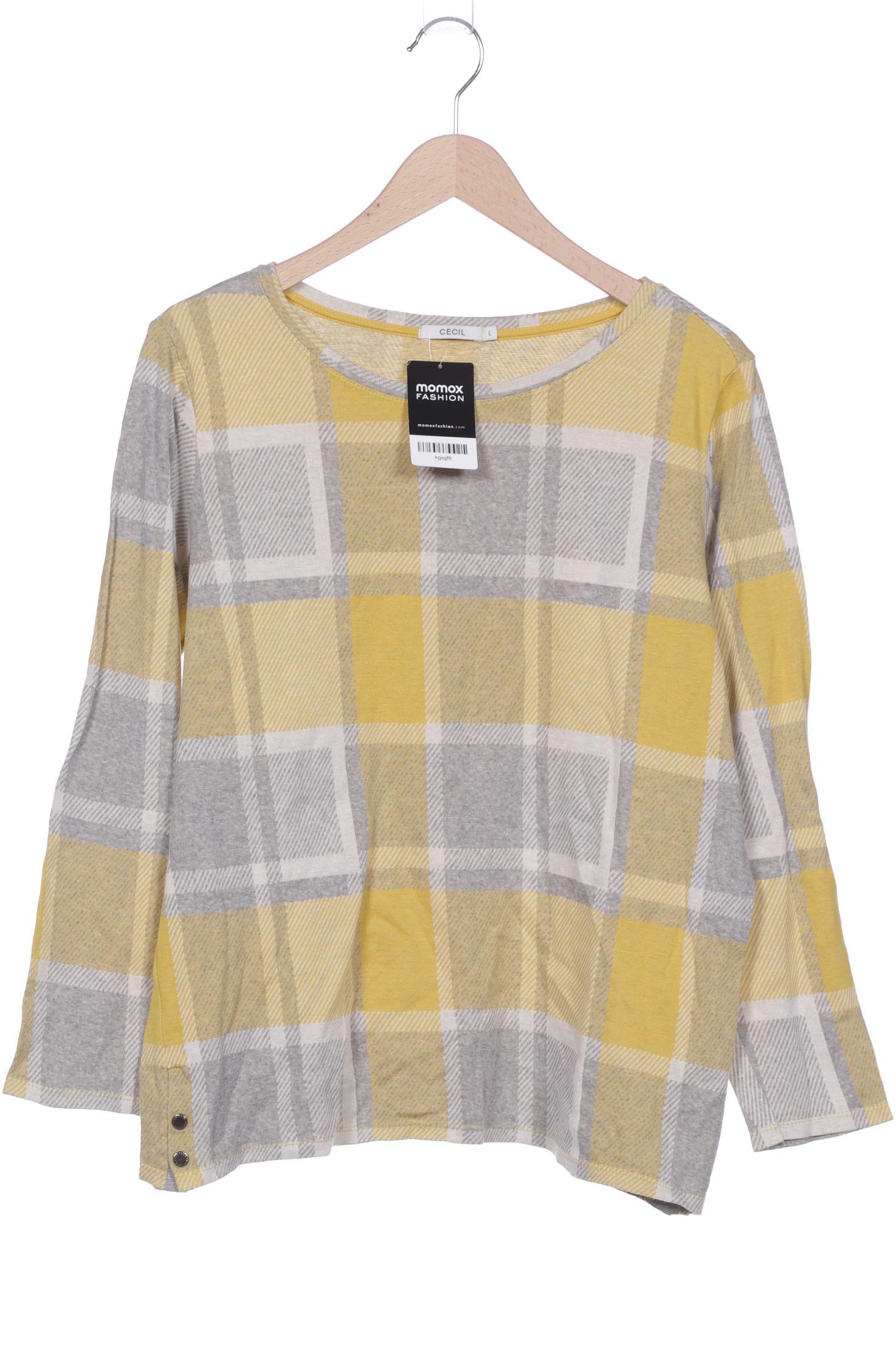 

Cecil Damen Langarmshirt, gelb, Gr. 42
