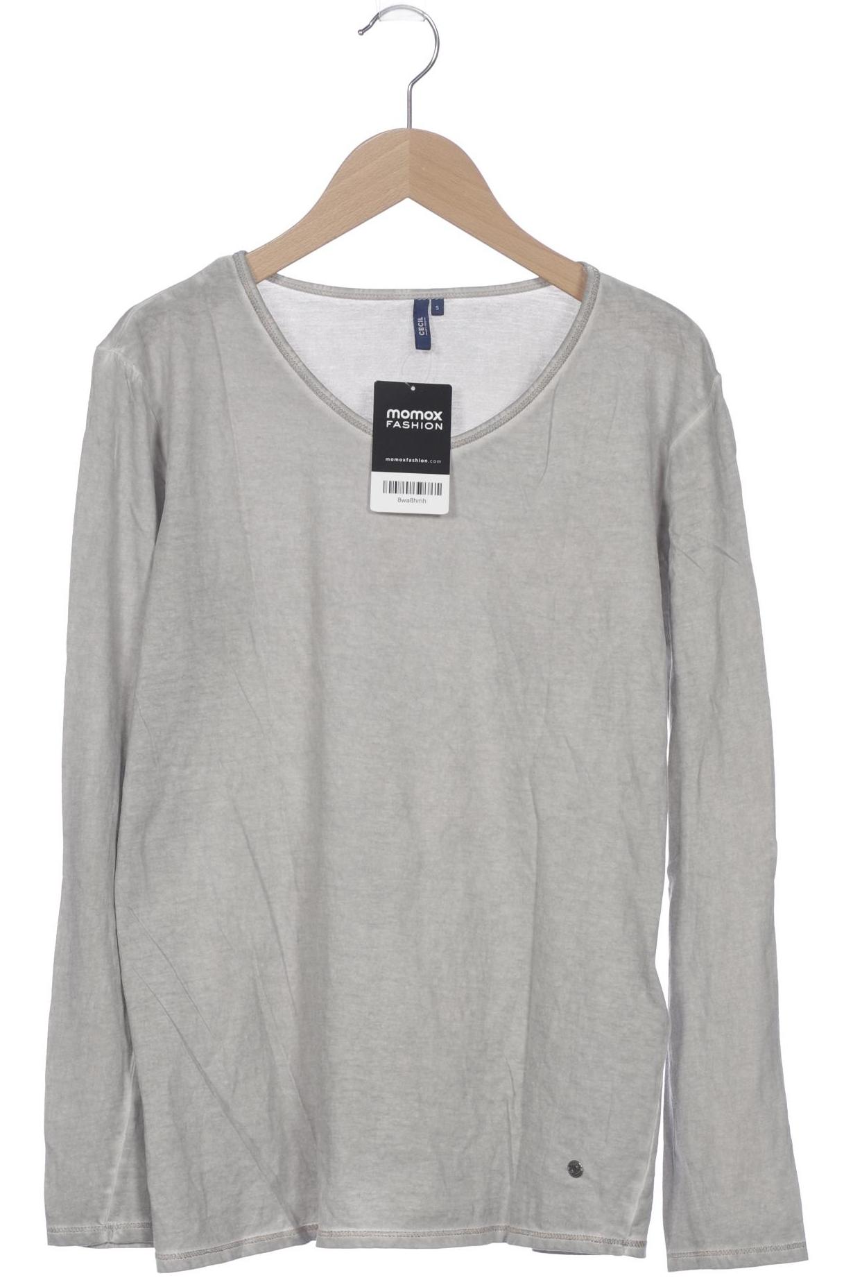 

Cecil Damen Langarmshirt, grau, Gr. 36