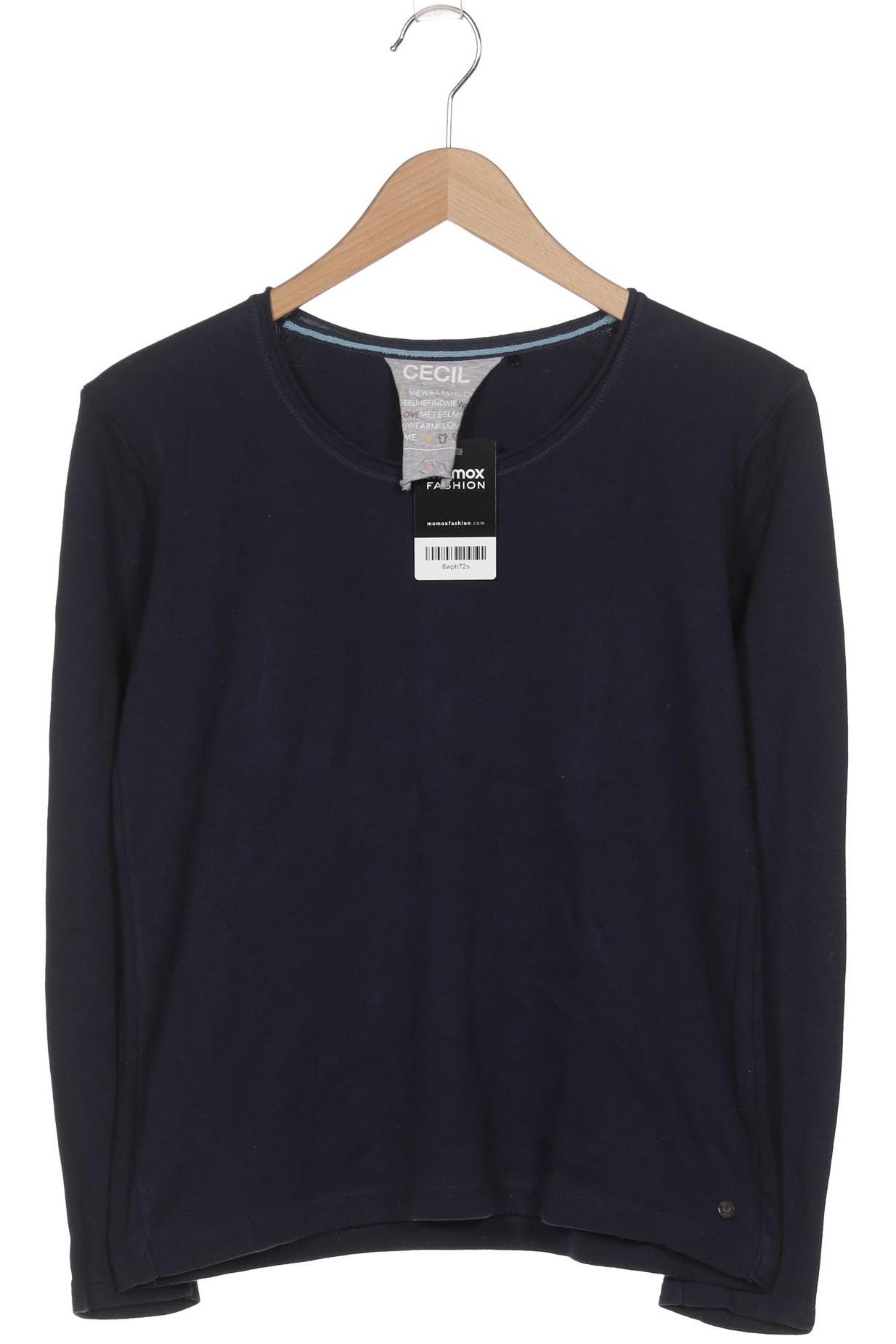 

Cecil Damen Langarmshirt, marineblau, Gr. 38