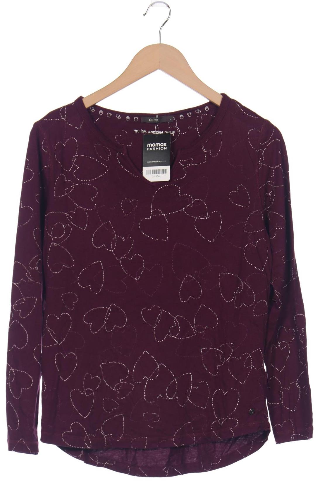 

CECIL Damen Langarmshirt, bordeaux