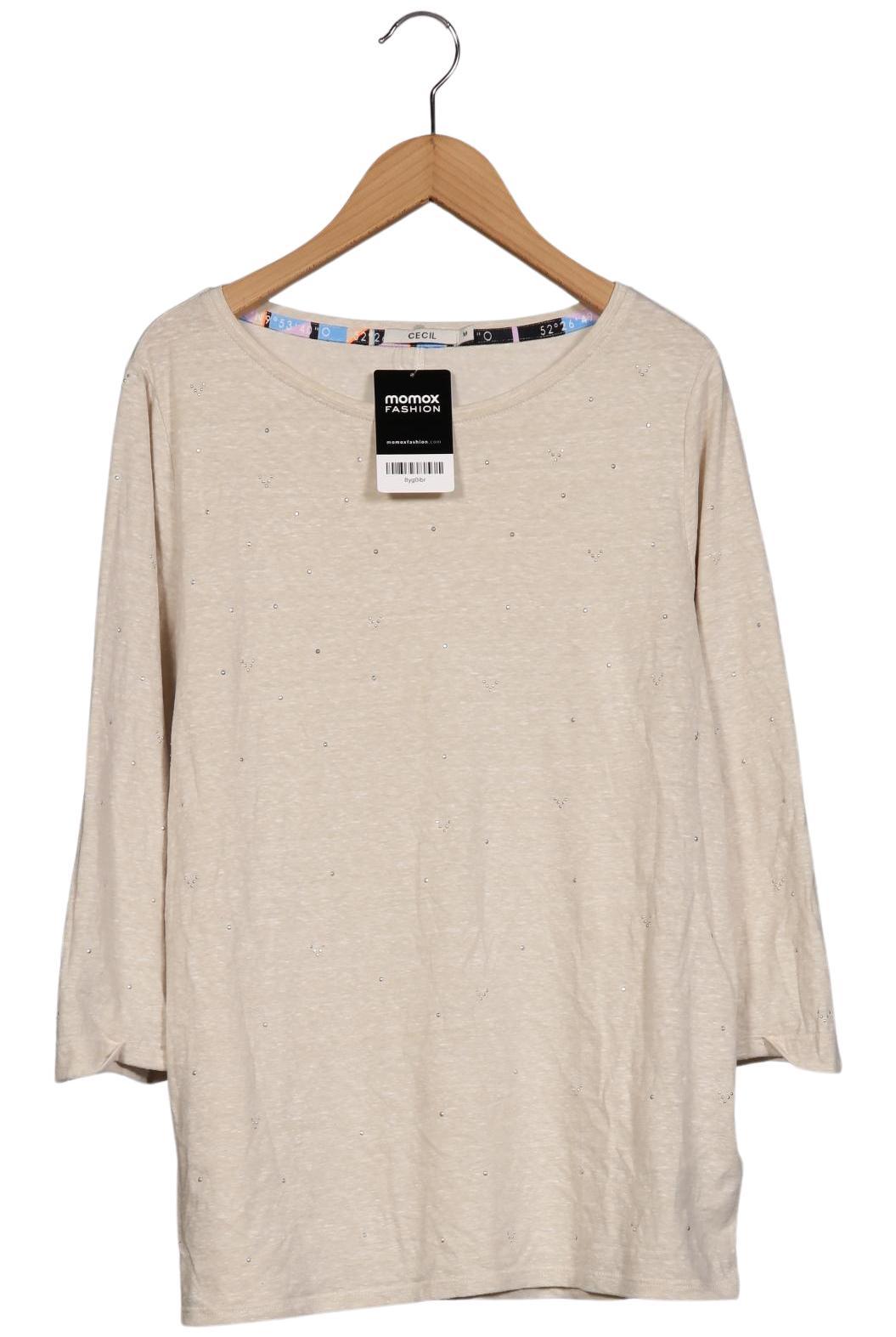 

Cecil Damen Langarmshirt, beige, Gr. 38