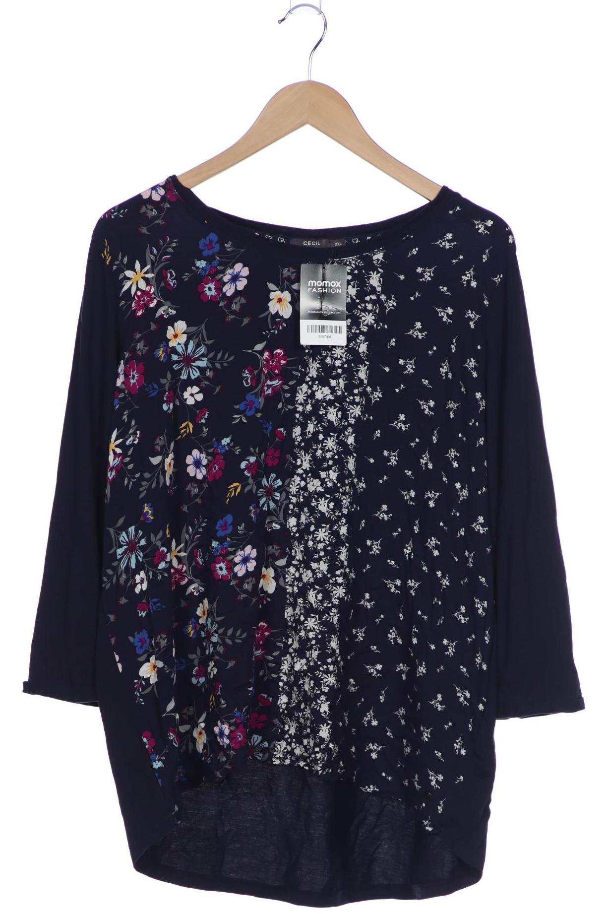 

Cecil Damen Langarmshirt, marineblau, Gr. 46