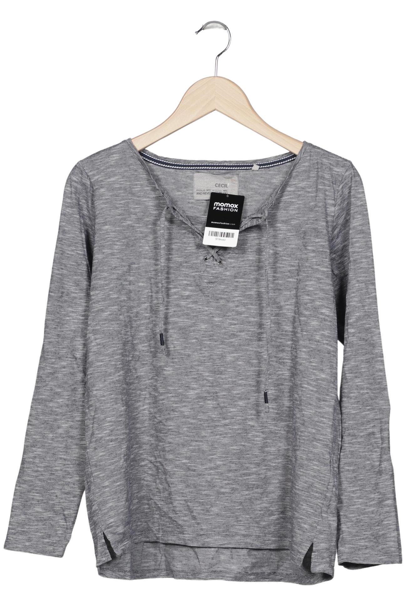 

Cecil Damen Langarmshirt, grau, Gr. 38