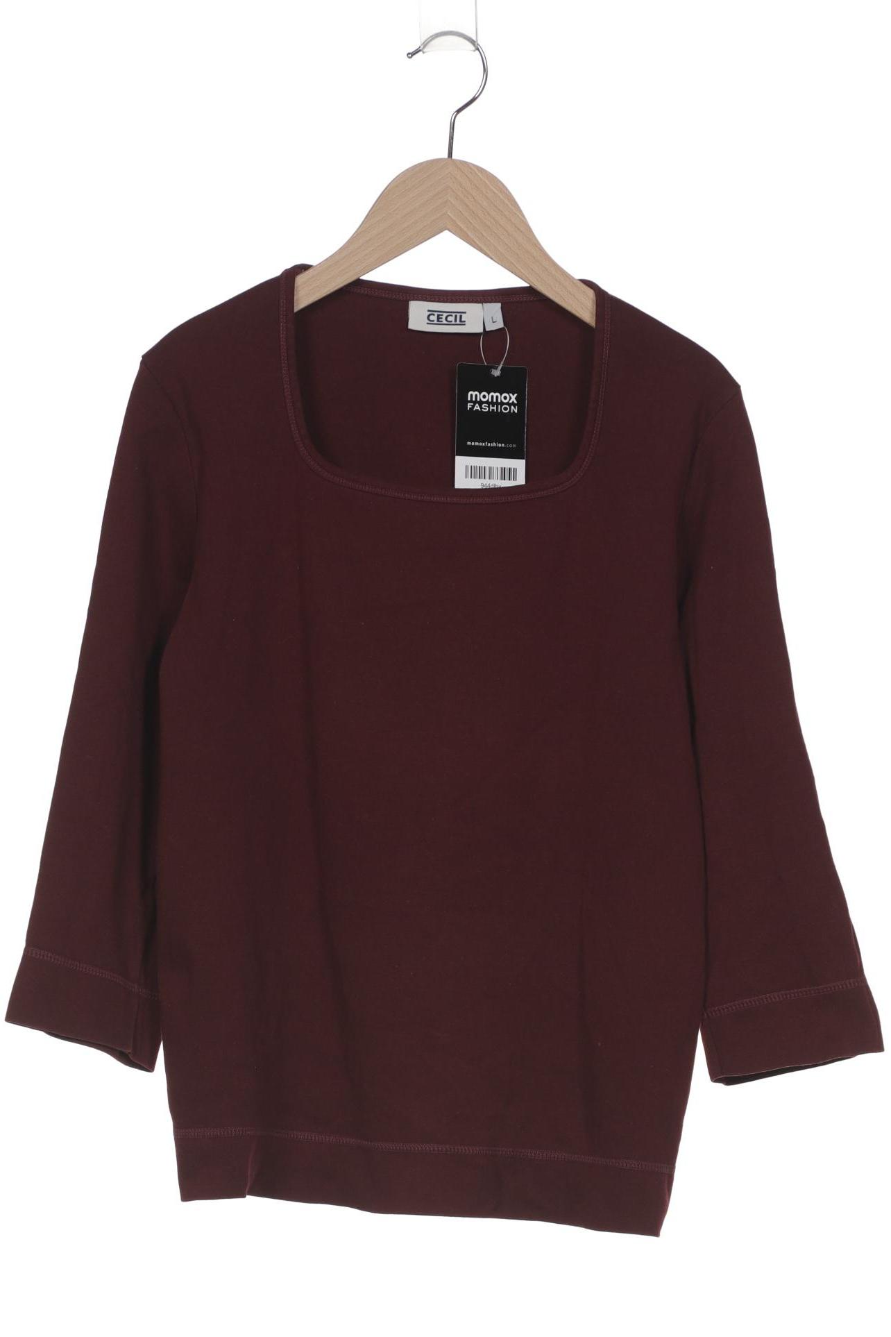 

Cecil Damen Langarmshirt, bordeaux, Gr. 42