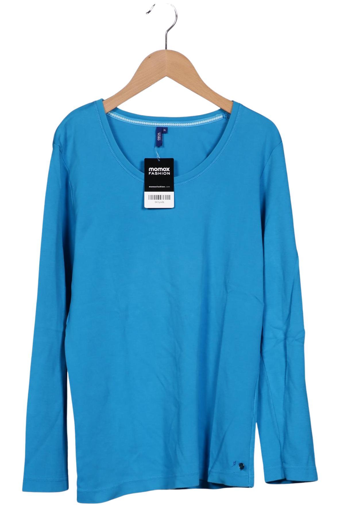 

Cecil Damen Langarmshirt, hellblau, Gr. 44