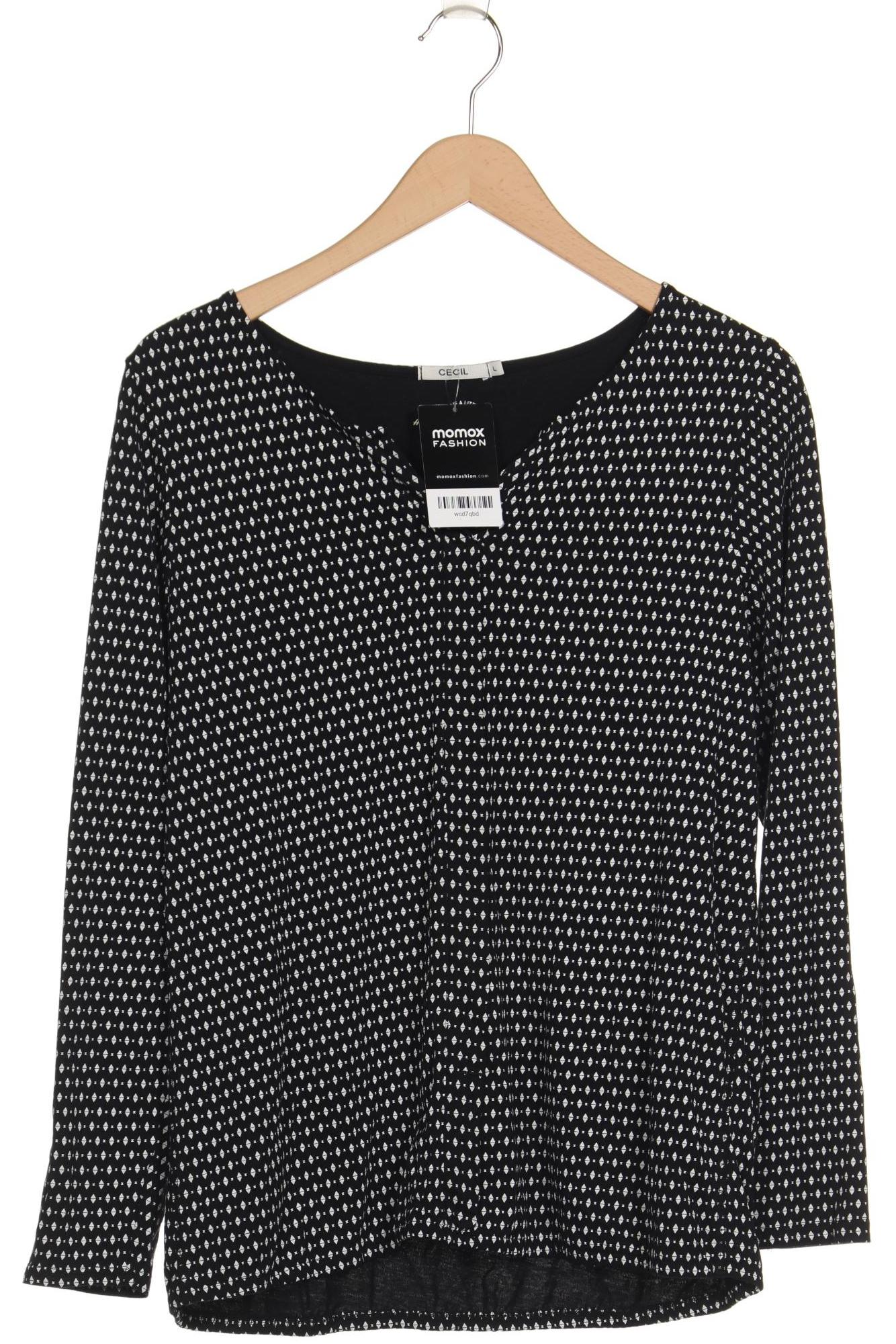 

Cecil Damen Langarmshirt, schwarz, Gr. 42