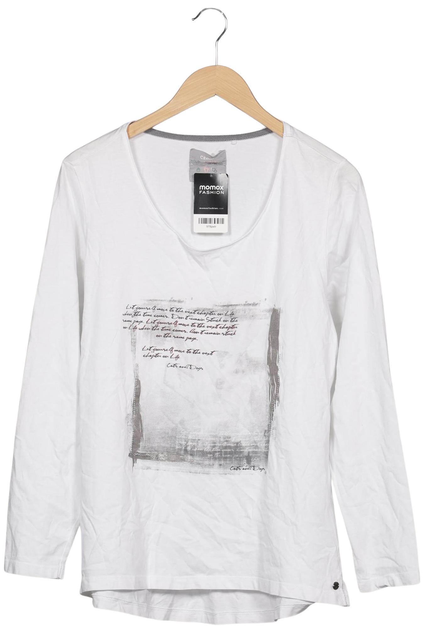 

Cecil Damen Langarmshirt, weiß, Gr. 44