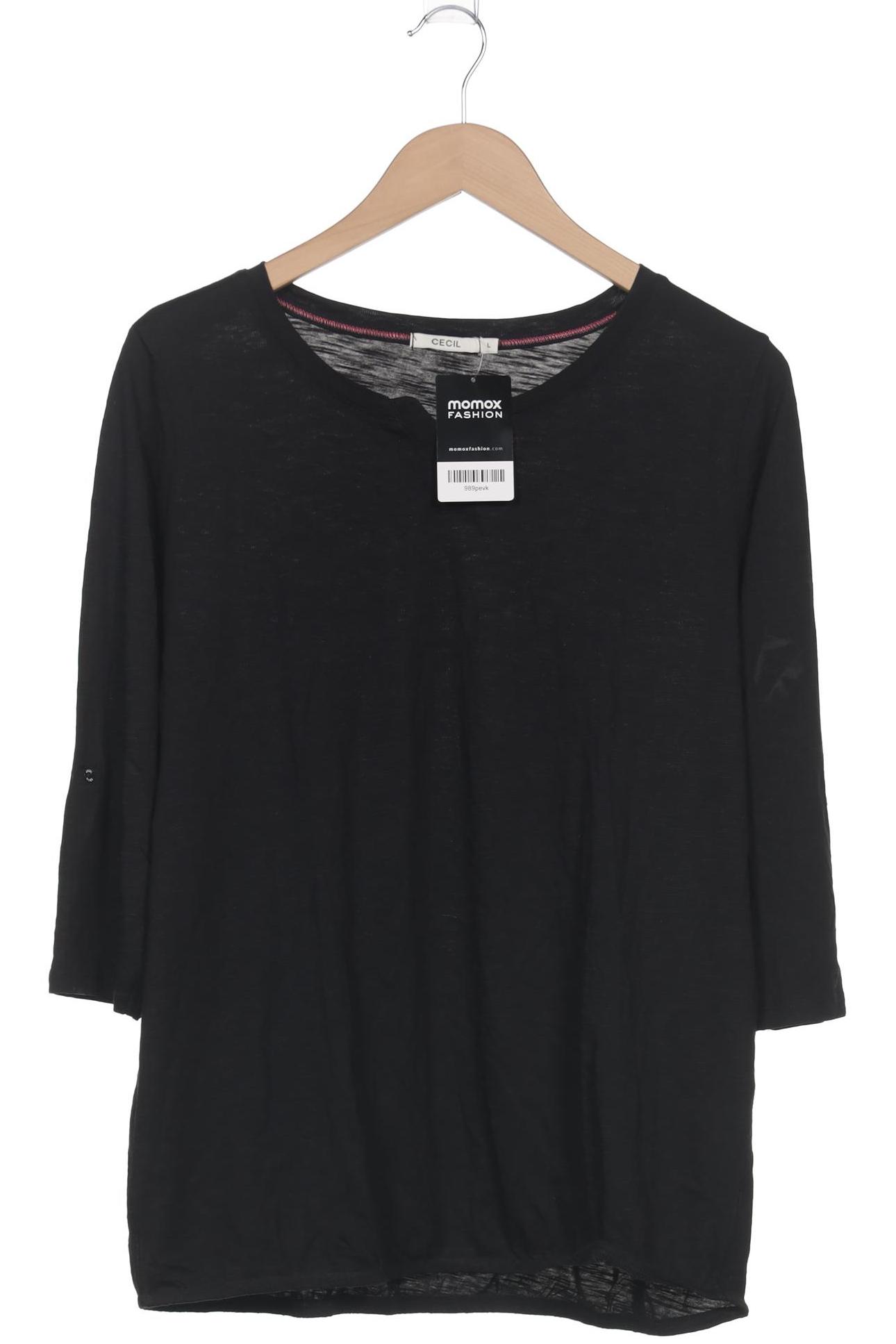 

Cecil Damen Langarmshirt, schwarz, Gr. 42