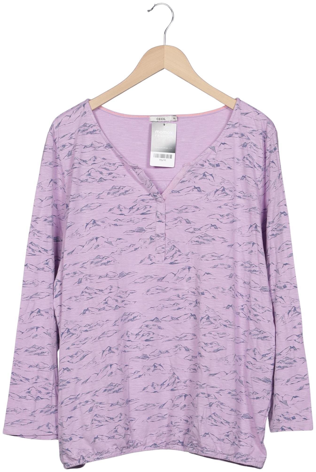 

Cecil Damen Langarmshirt, flieder, Gr. 46