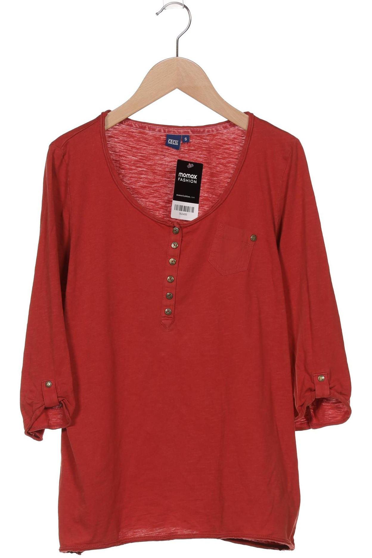 

Cecil Damen Langarmshirt, bordeaux, Gr. 36