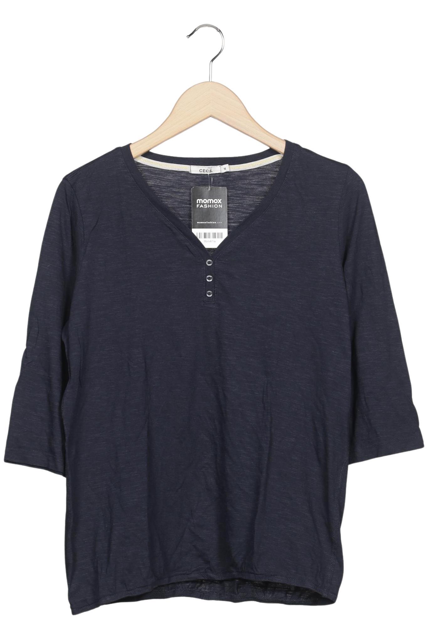 

Cecil Damen Langarmshirt, marineblau, Gr. 38