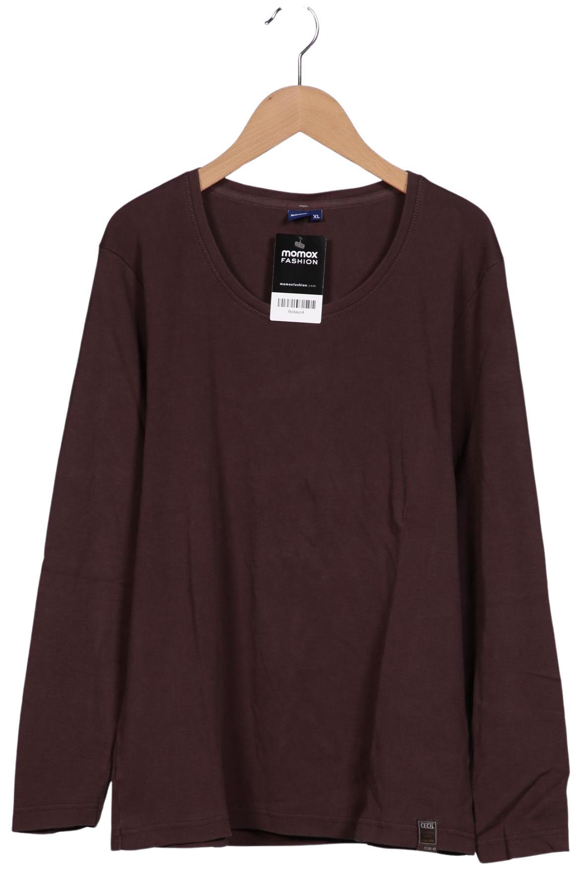 

Cecil Damen Langarmshirt, braun, Gr. 44