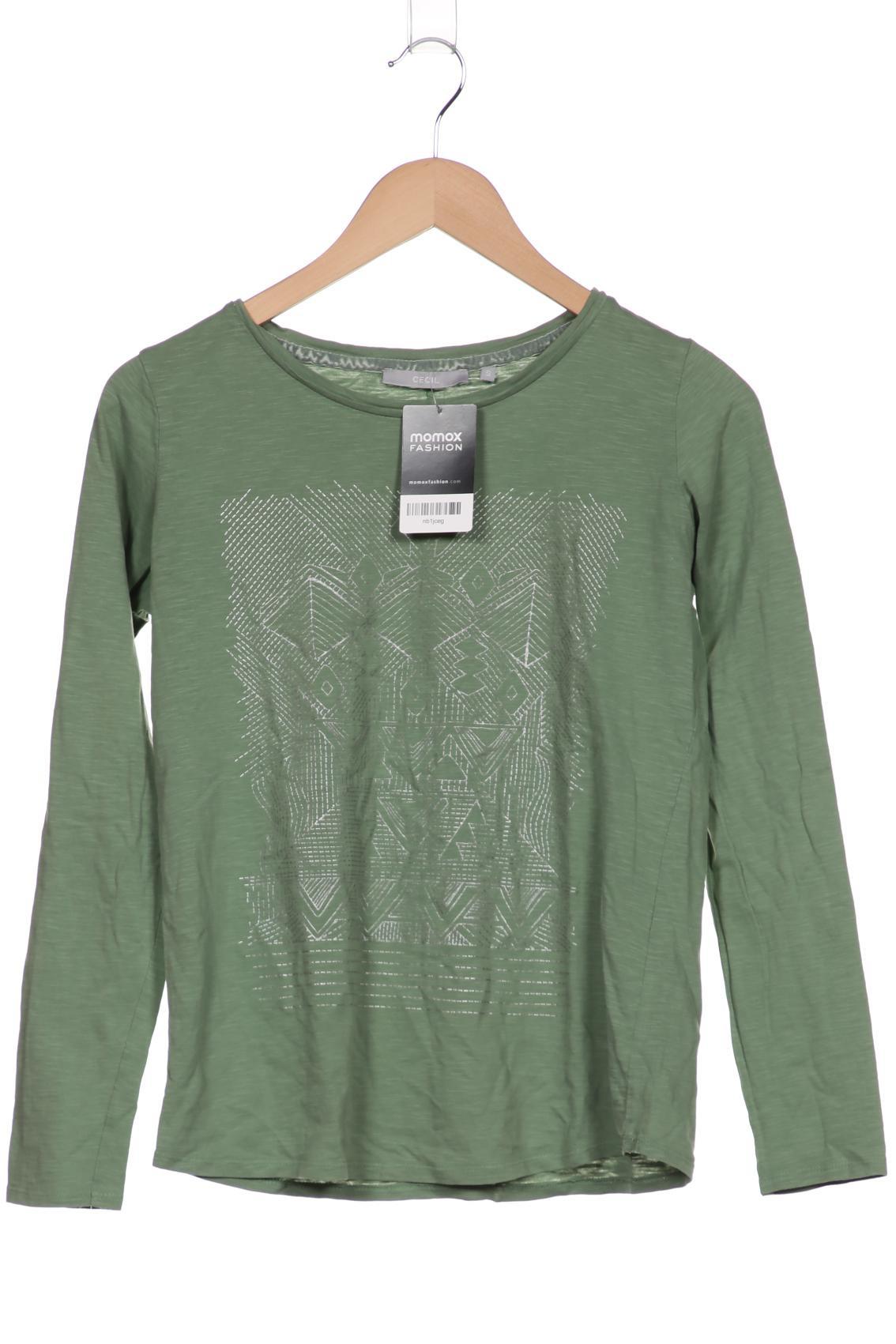 

Cecil Damen Langarmshirt, grün, Gr. 36