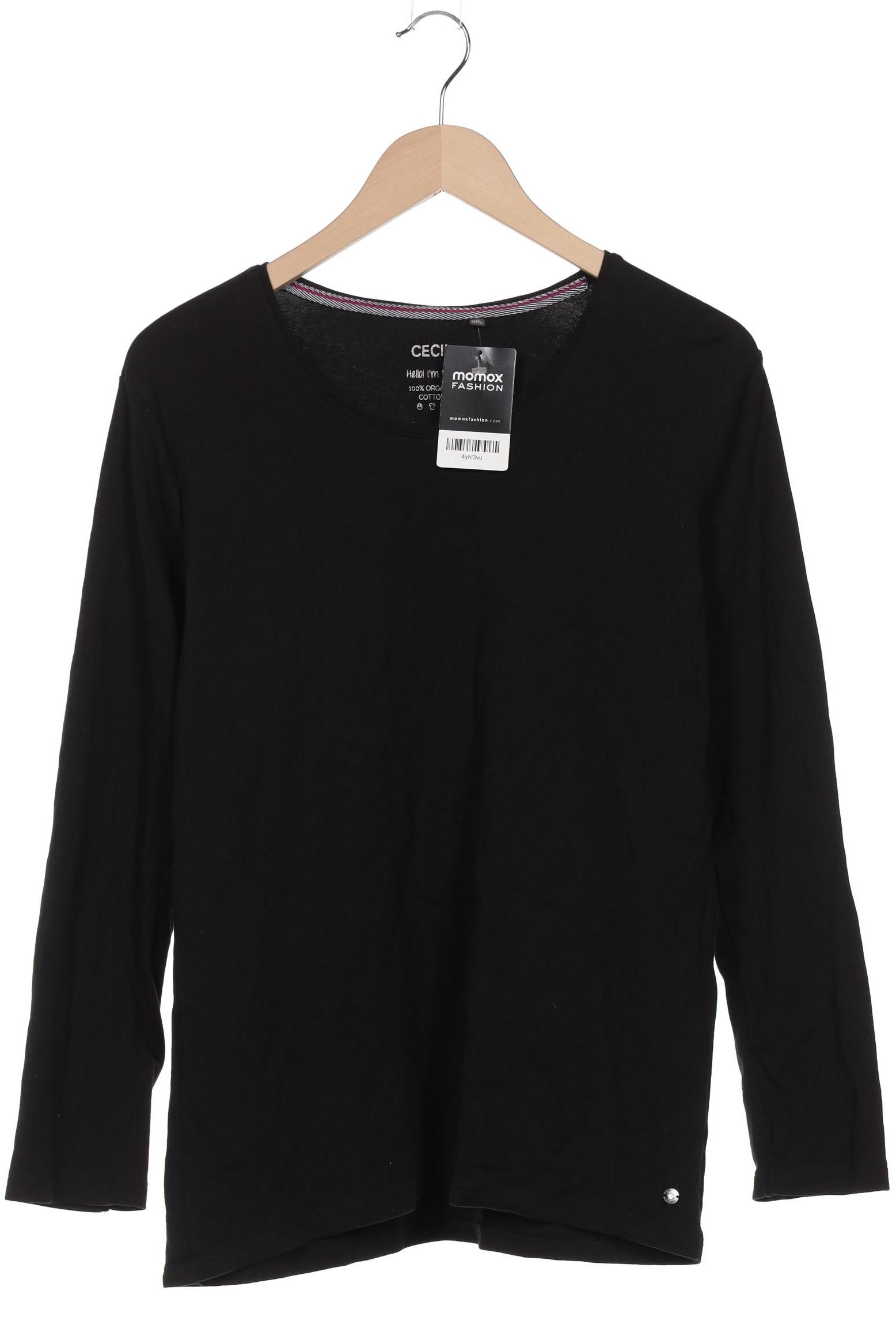 

Cecil Damen Langarmshirt, schwarz, Gr. 46