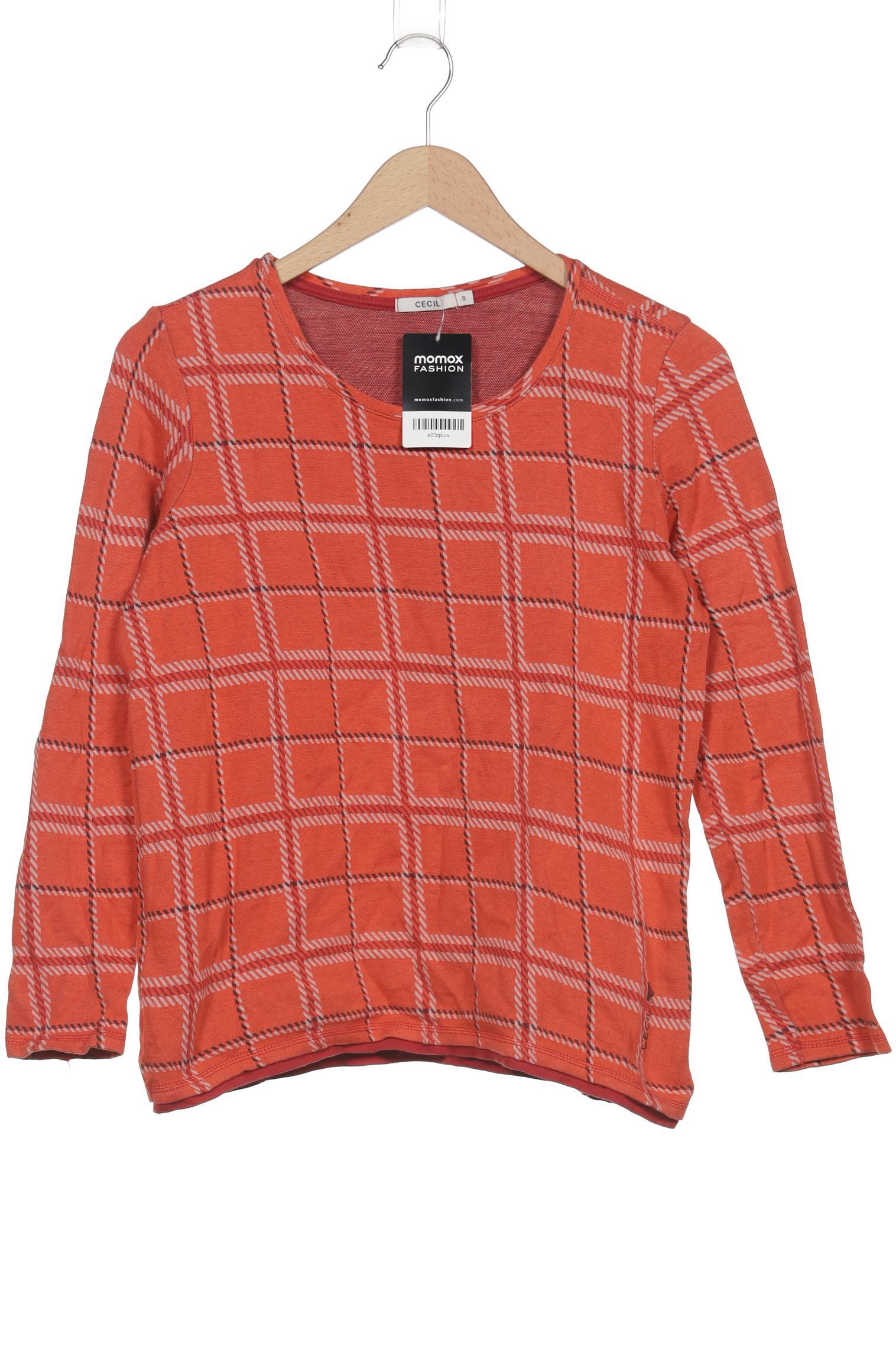 

Cecil Damen Langarmshirt, orange, Gr. 36
