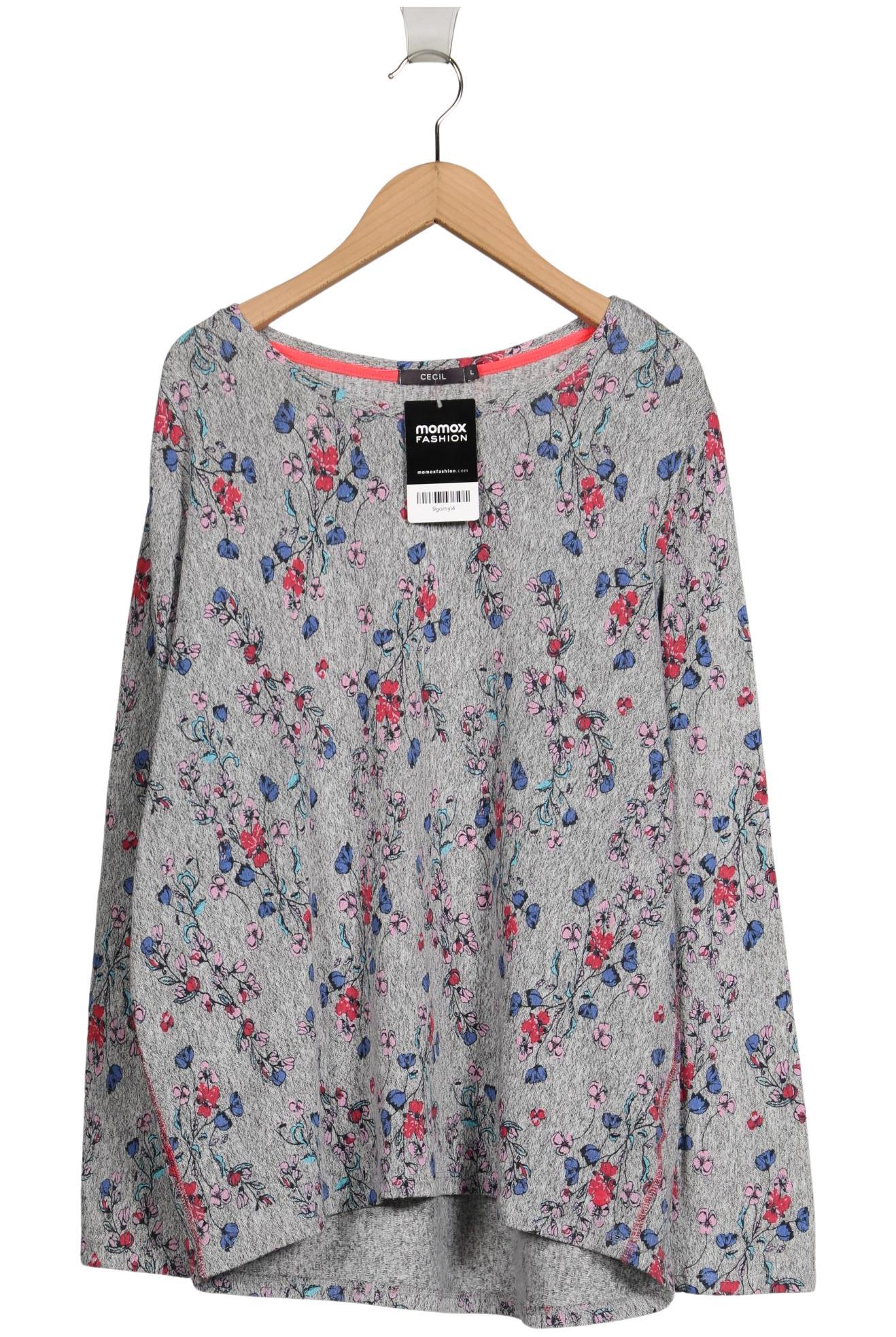 

Cecil Damen Langarmshirt, grau, Gr. 42