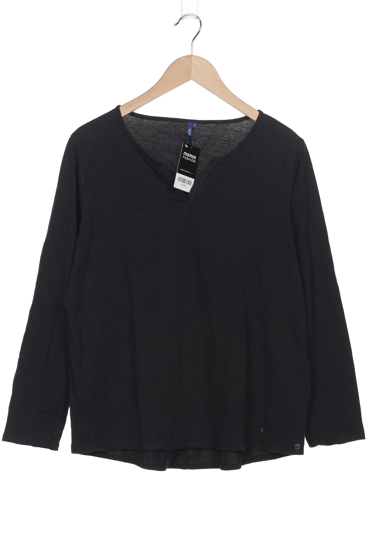 

Cecil Damen Langarmshirt, schwarz, Gr. 44