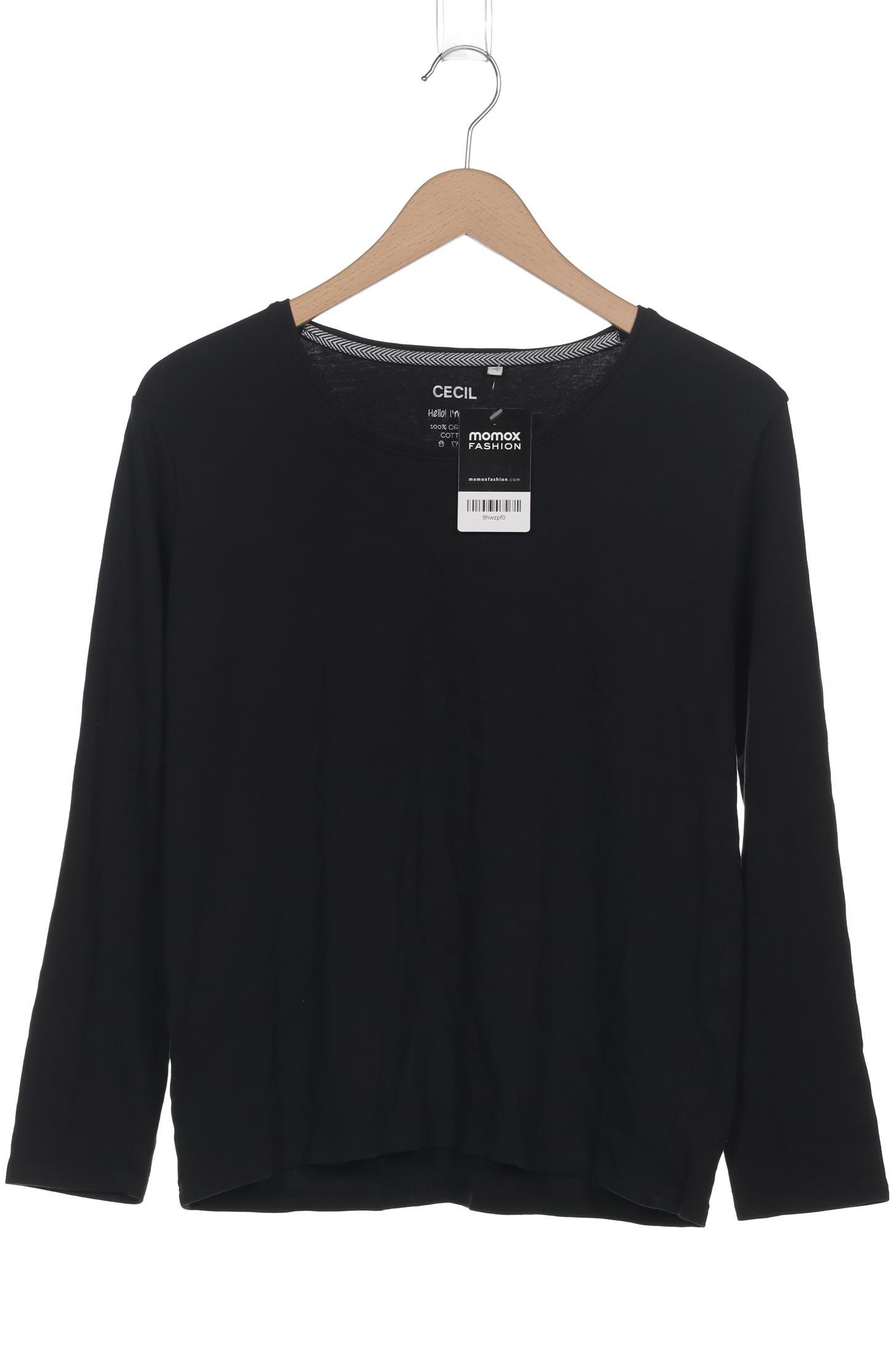 

Cecil Damen Langarmshirt, schwarz, Gr. 44