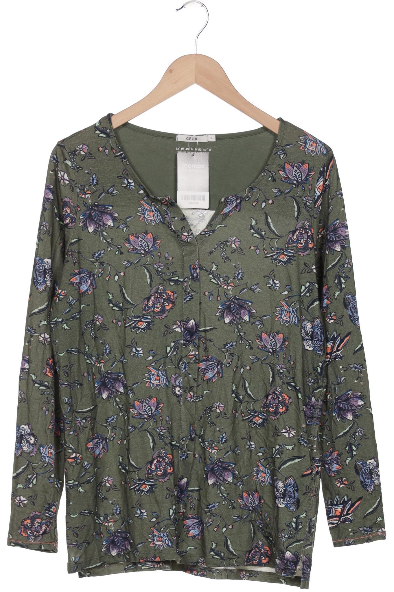 

Cecil Damen Langarmshirt, grün, Gr. 42