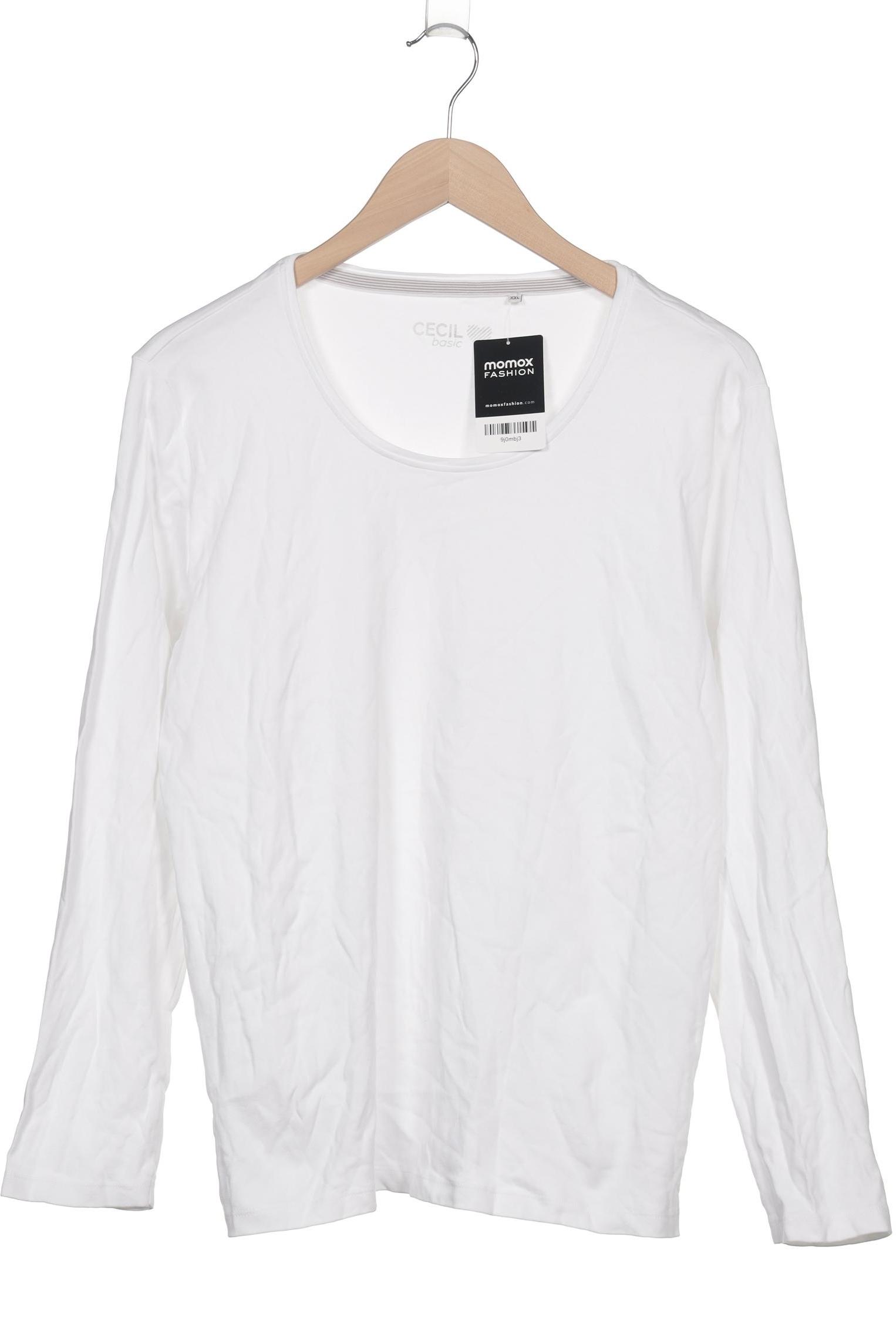 

Cecil Damen Langarmshirt, weiß, Gr. 46