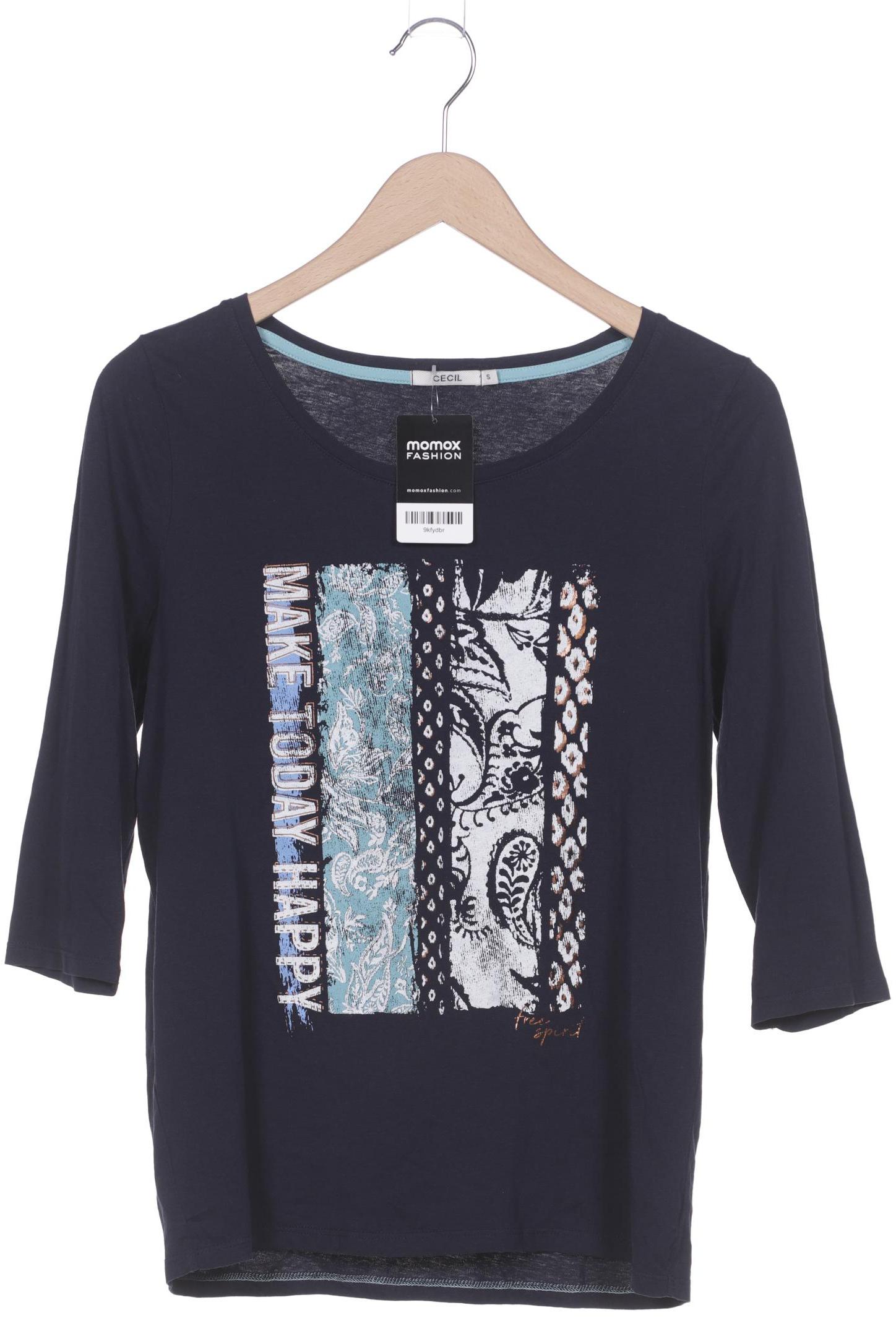 

Cecil Damen Langarmshirt, marineblau, Gr. 36