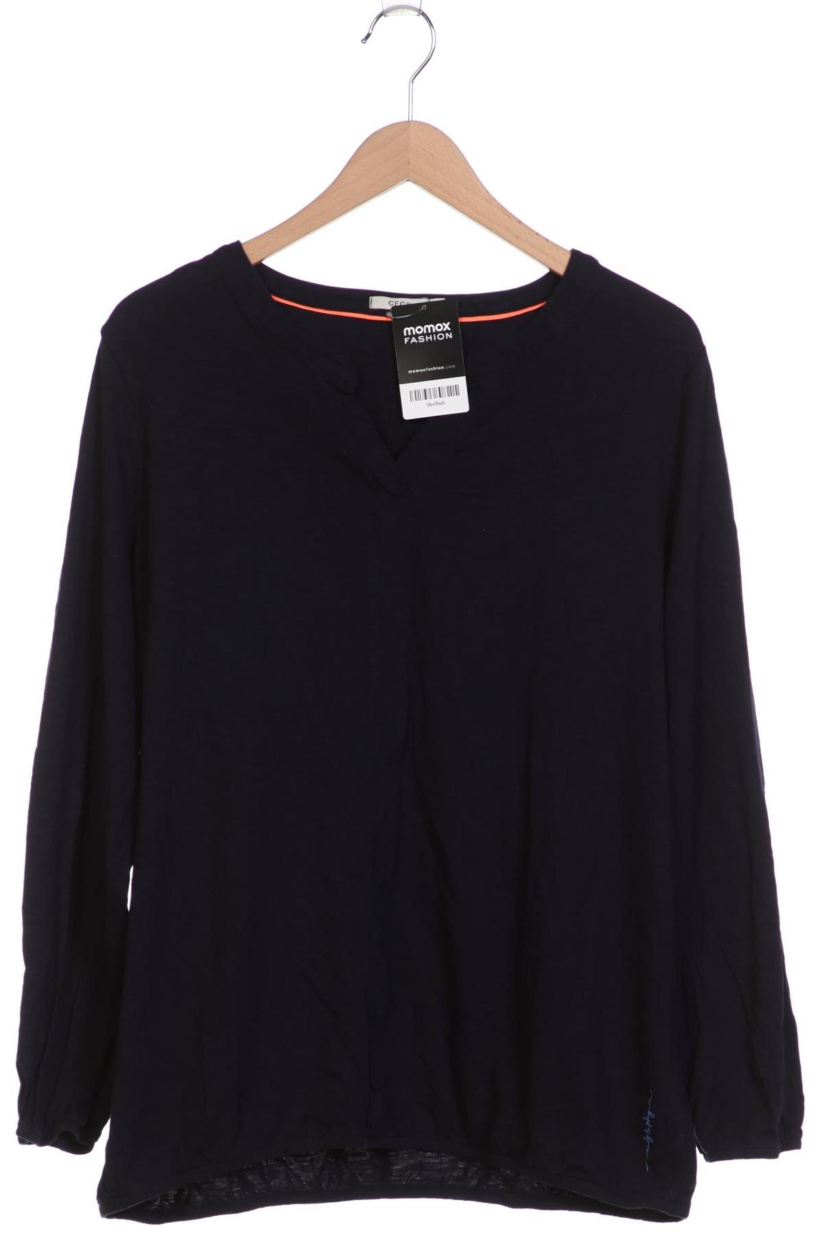 

Cecil Damen Langarmshirt, marineblau, Gr. 46