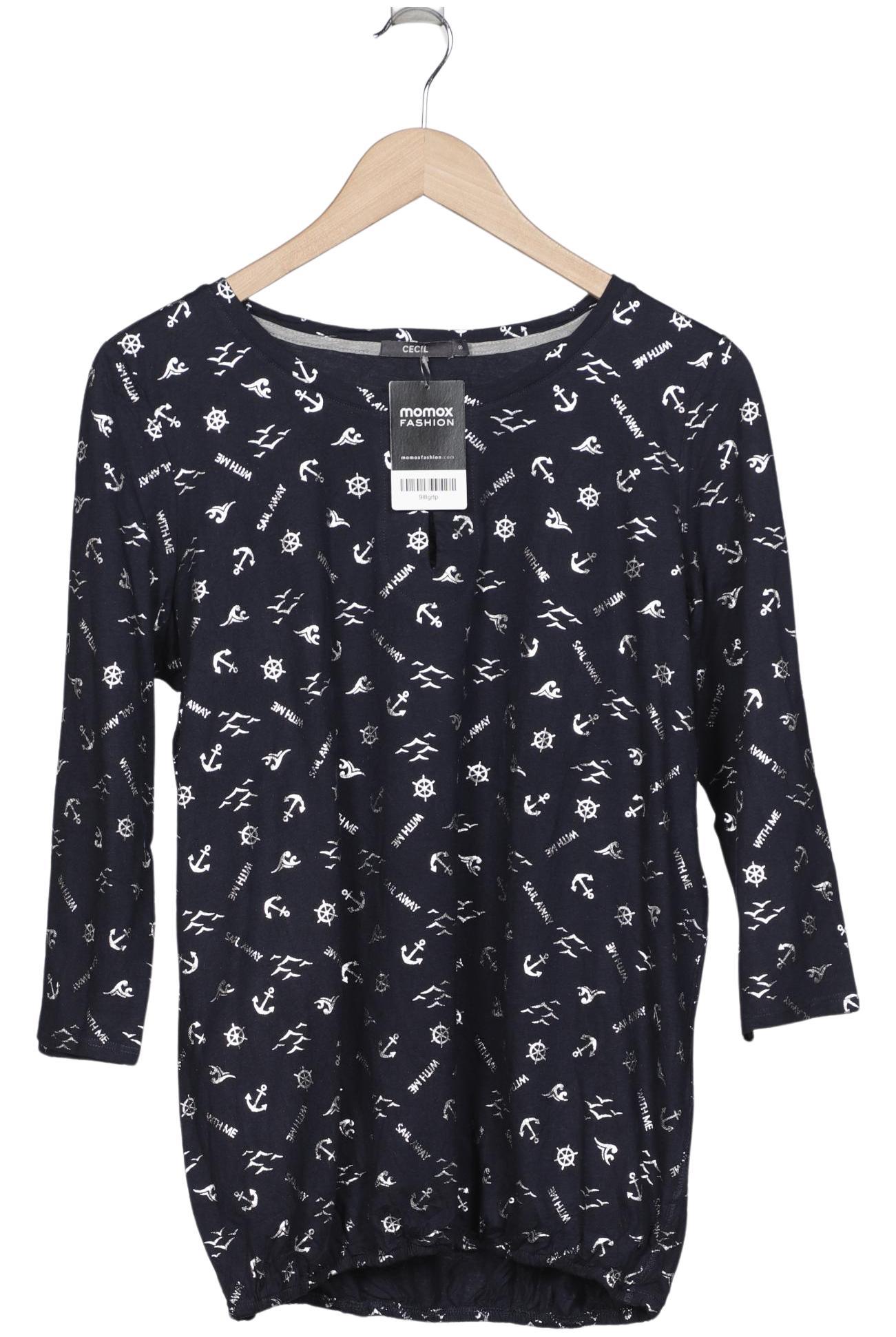 

Cecil Damen Langarmshirt, marineblau, Gr. 36