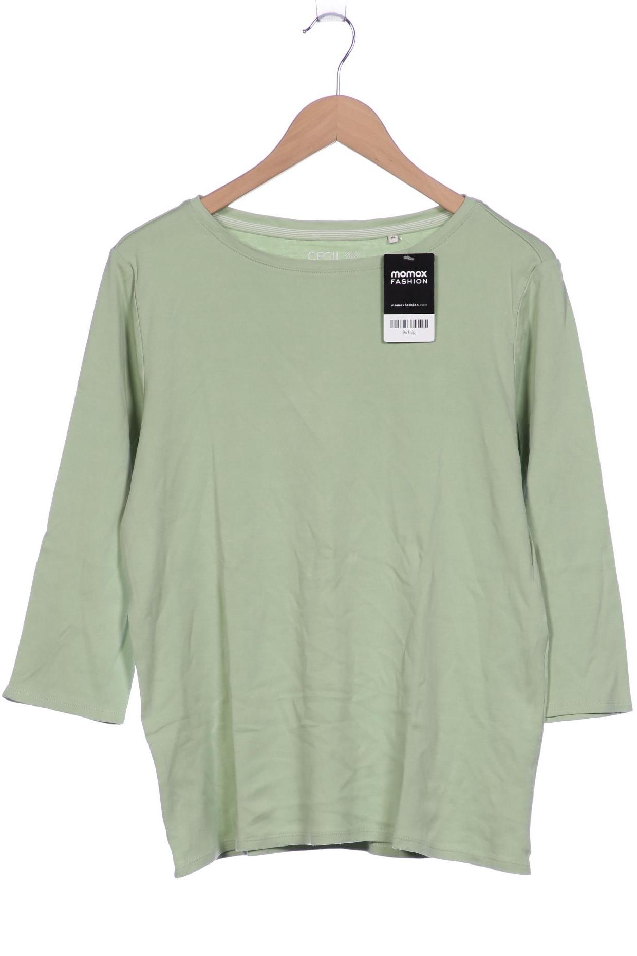 

Cecil Damen Langarmshirt, hellgrün, Gr. 44