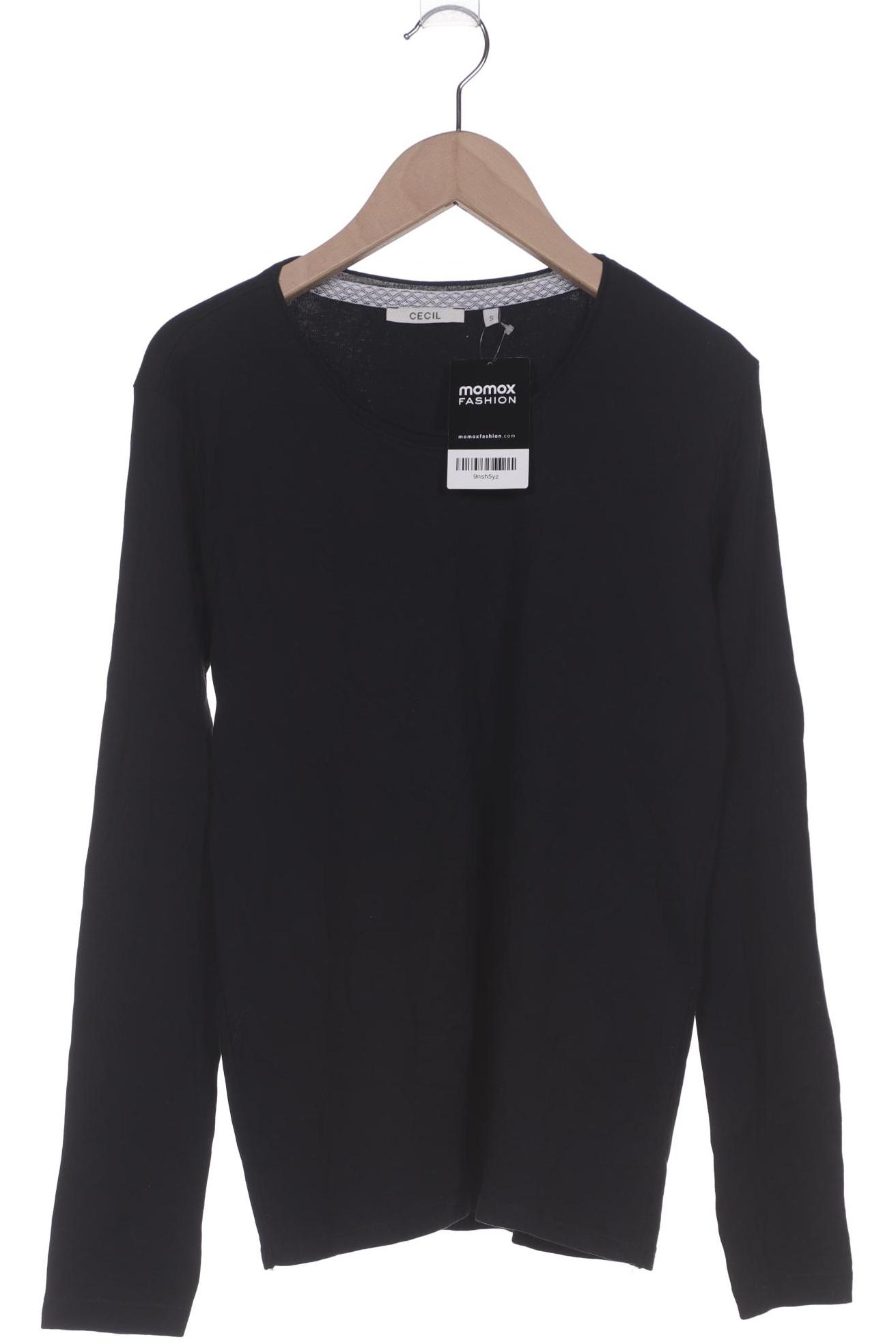 

Cecil Damen Langarmshirt, schwarz, Gr. 36