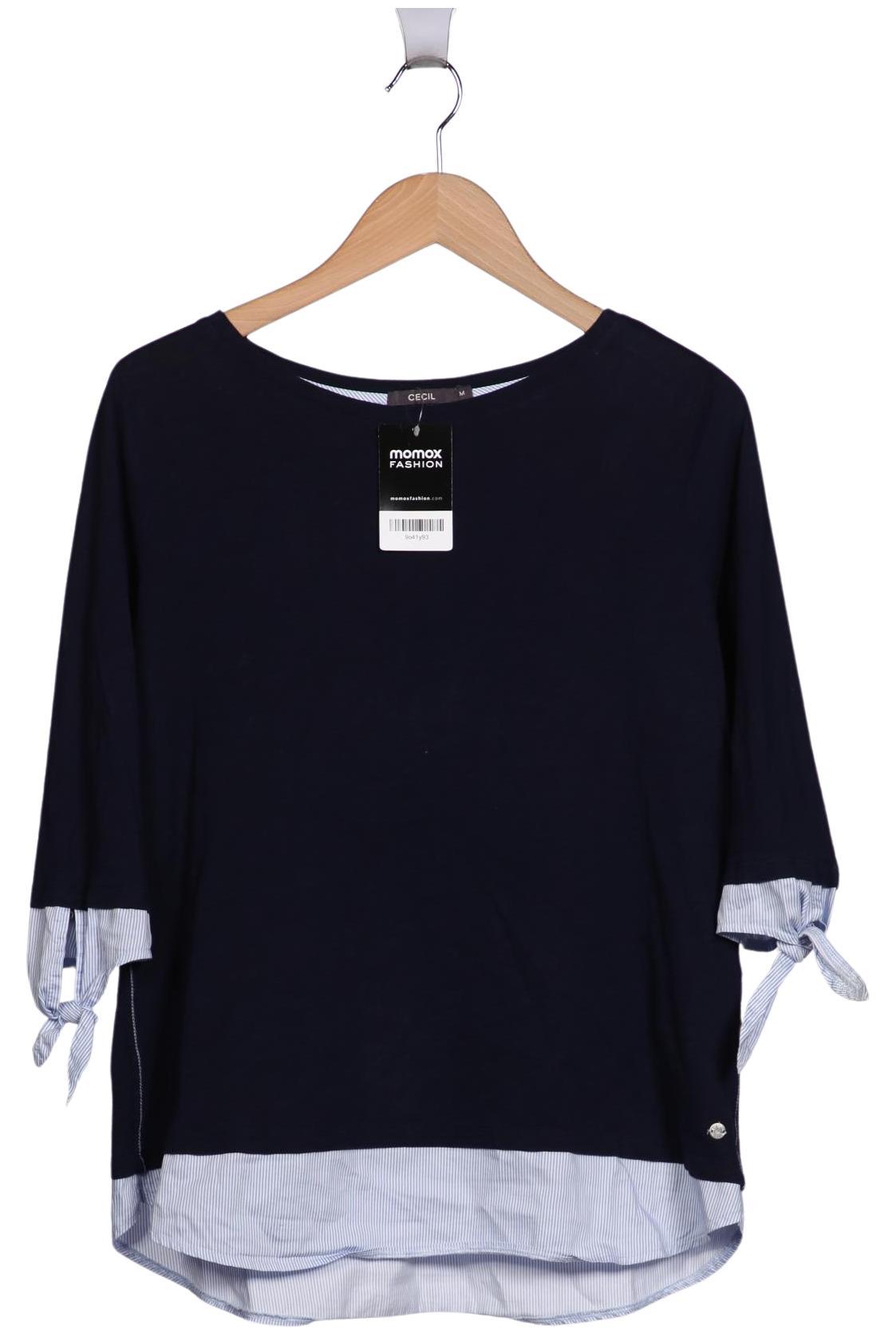 

Cecil Damen Langarmshirt, marineblau, Gr. 38