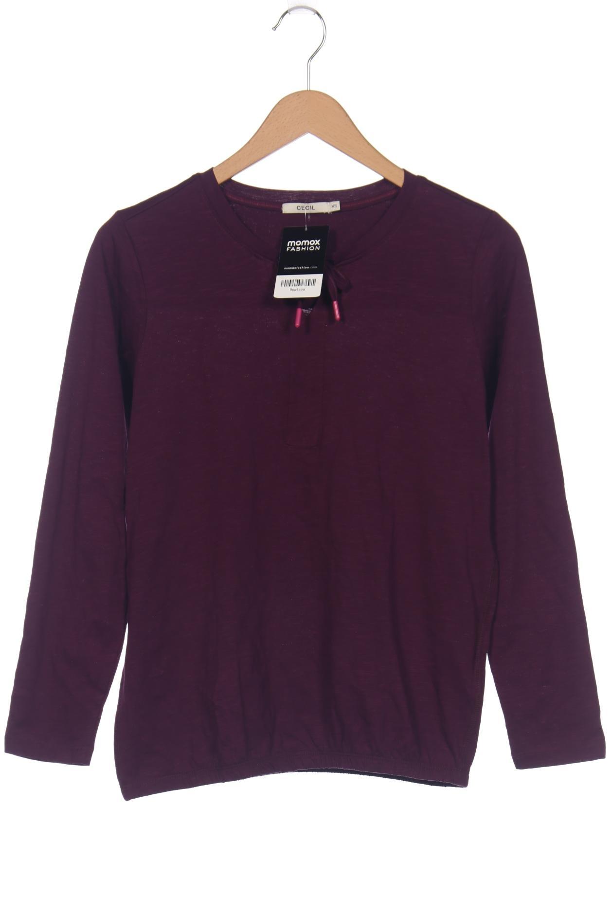 

Cecil Damen Langarmshirt, bordeaux, Gr. 34