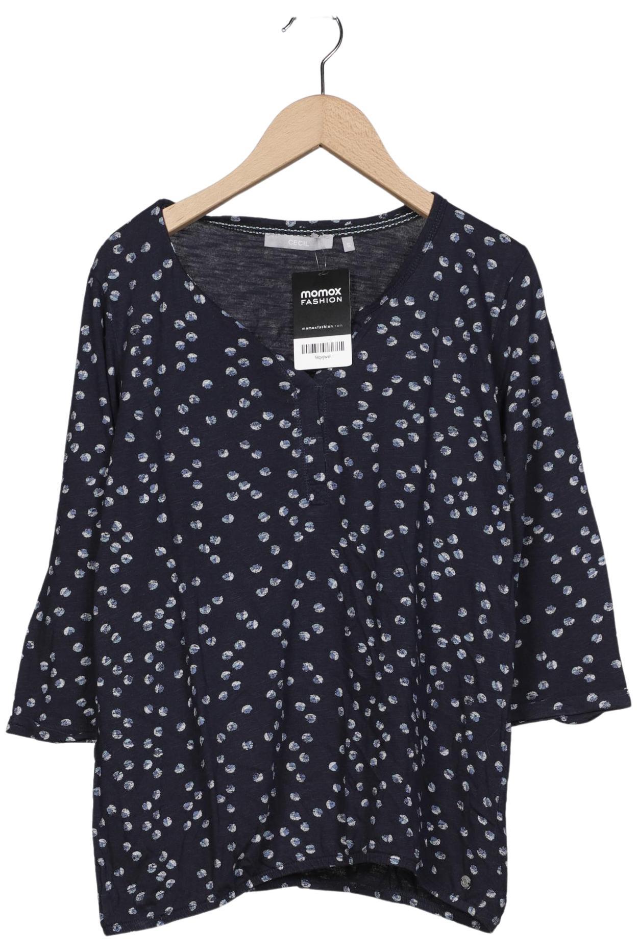 

Cecil Damen Langarmshirt, marineblau, Gr. 36