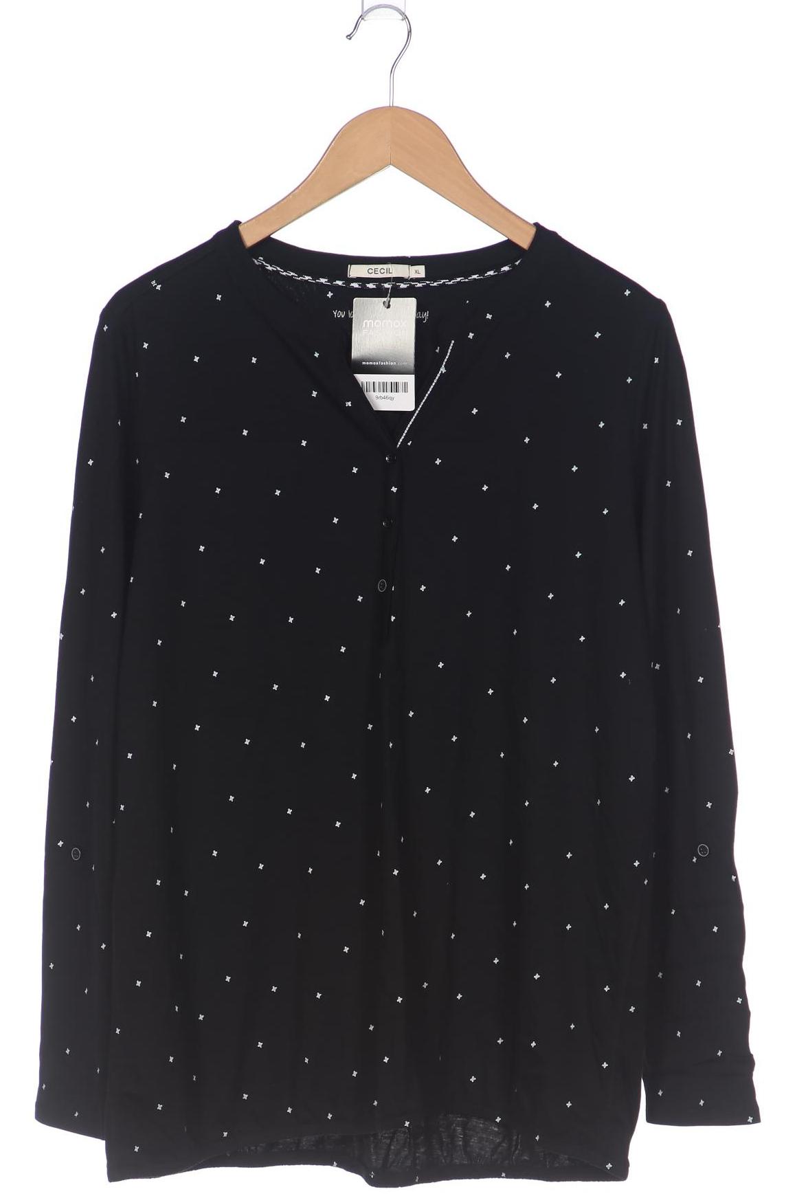 

Cecil Damen Langarmshirt, schwarz, Gr. 44