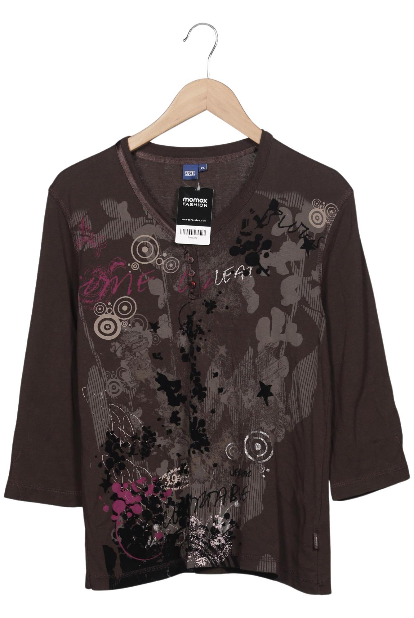 

Cecil Damen Langarmshirt, braun, Gr. 44