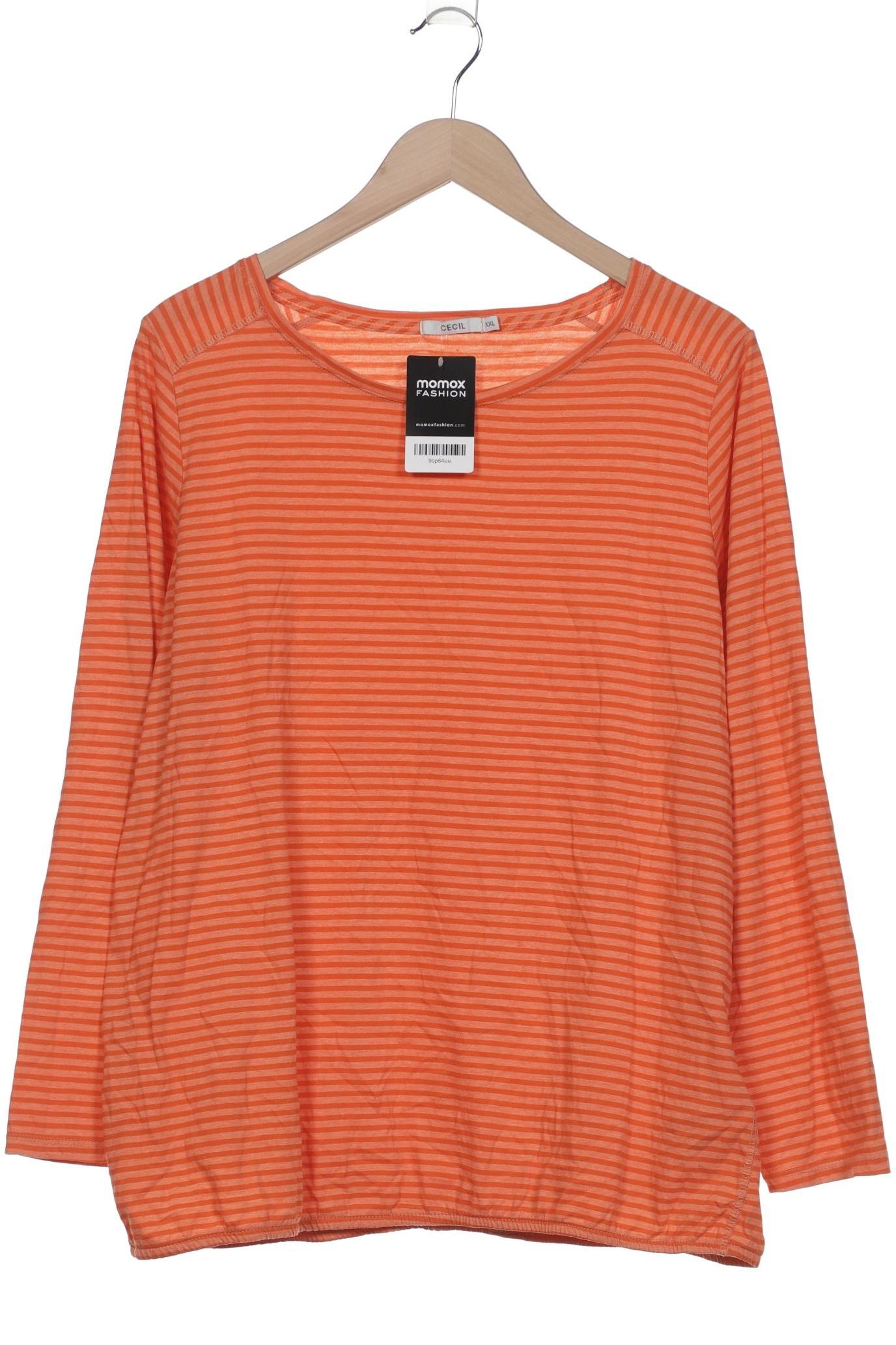 

Cecil Damen Langarmshirt, orange, Gr. 46