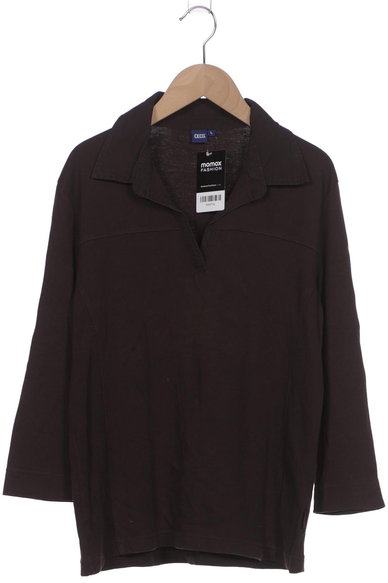 

Cecil Damen Langarmshirt, braun, Gr. 42