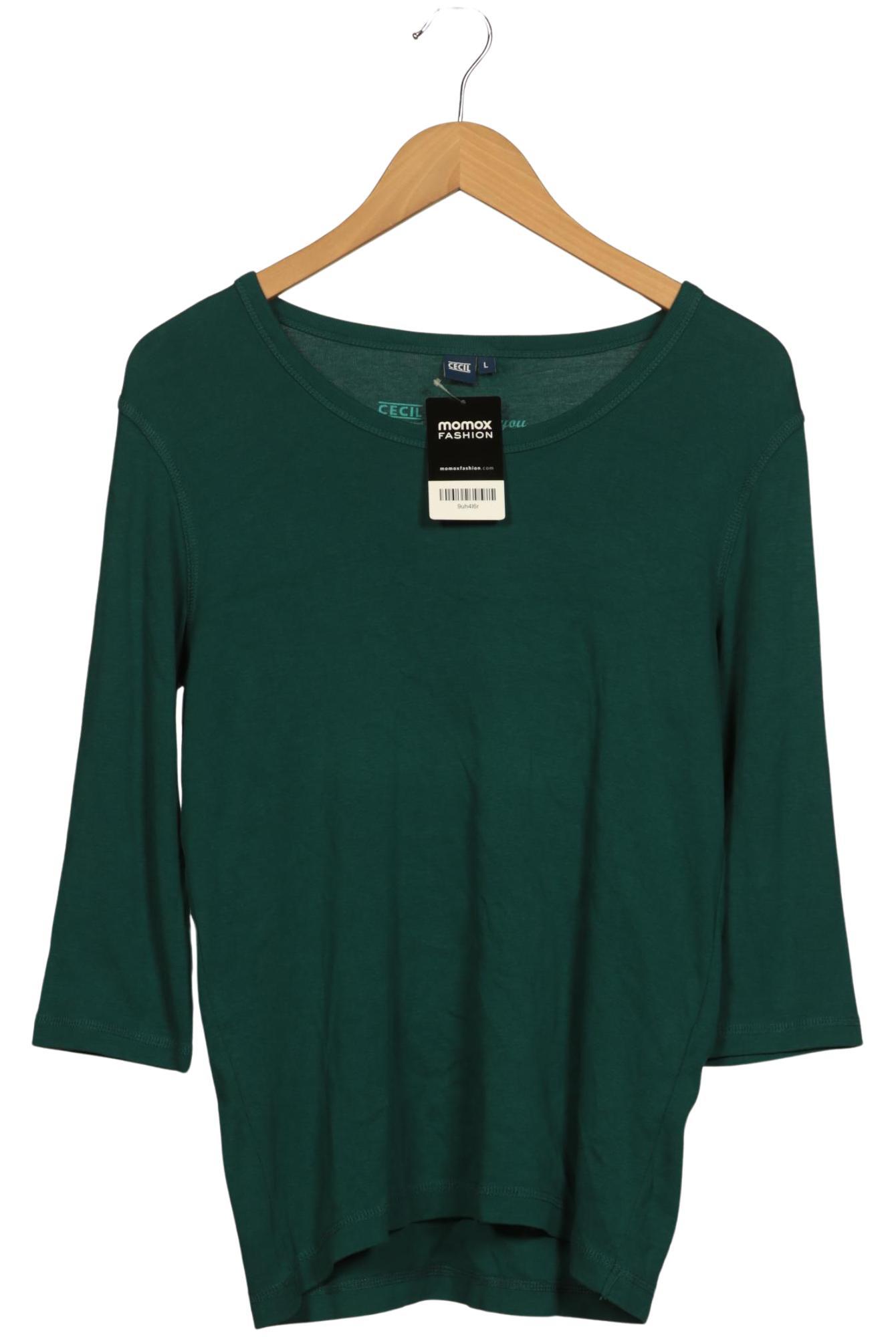 

Cecil Damen Langarmshirt, grün, Gr. 42
