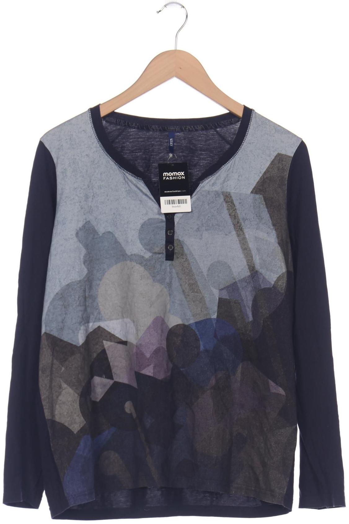 

Cecil Damen Langarmshirt, marineblau, Gr. 42