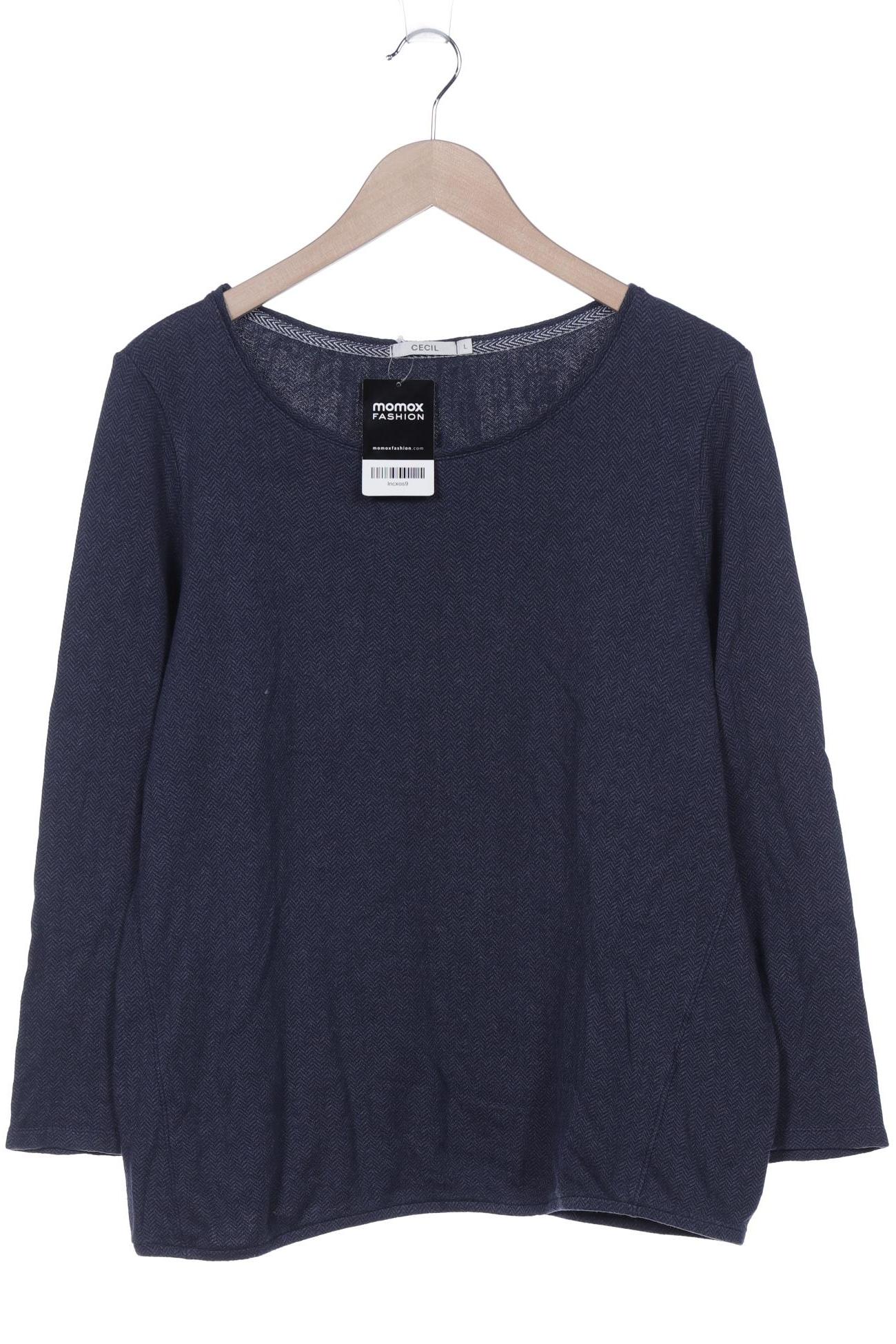 

Cecil Damen Langarmshirt, marineblau, Gr. 42