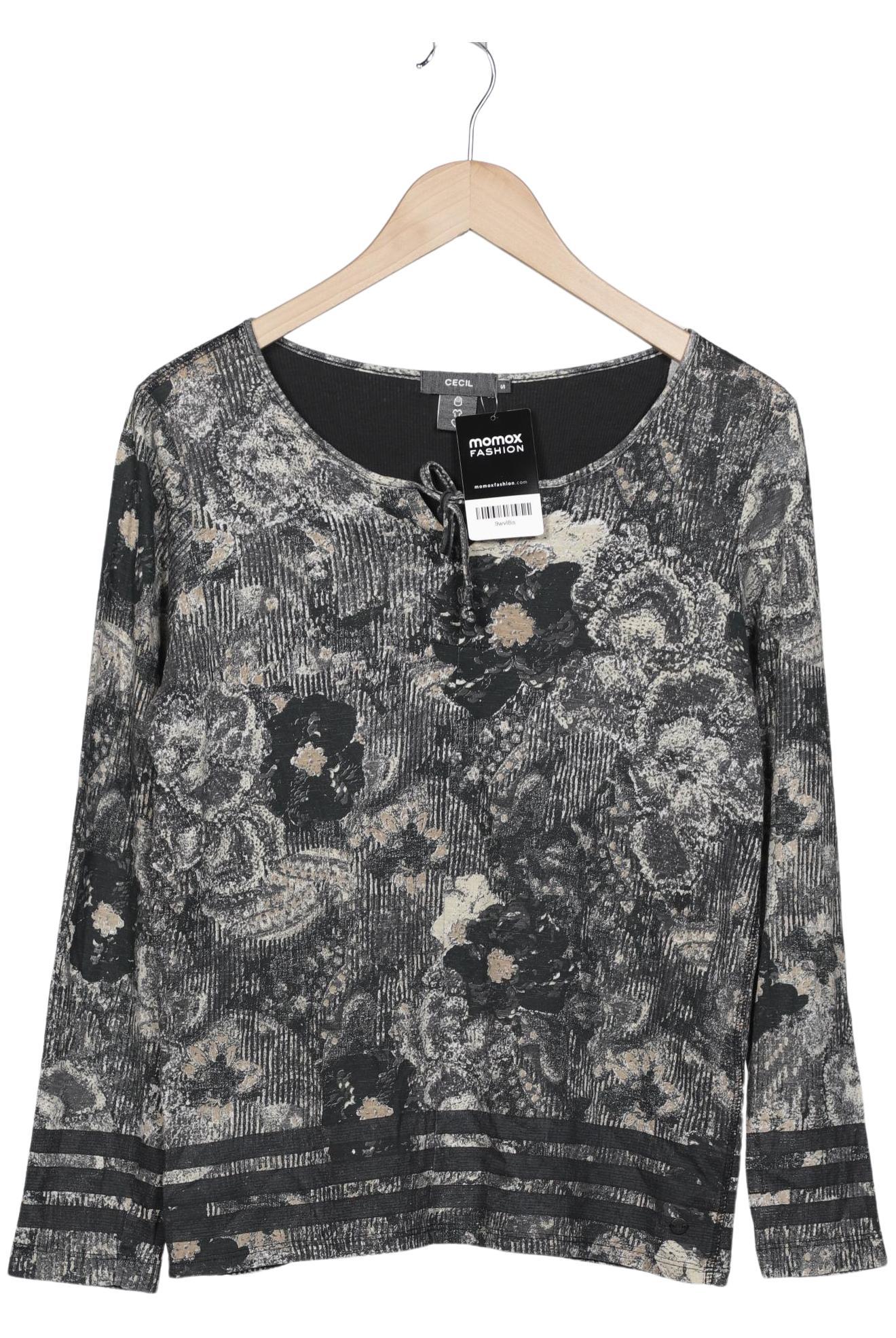 

Cecil Damen Langarmshirt, grau, Gr. 36