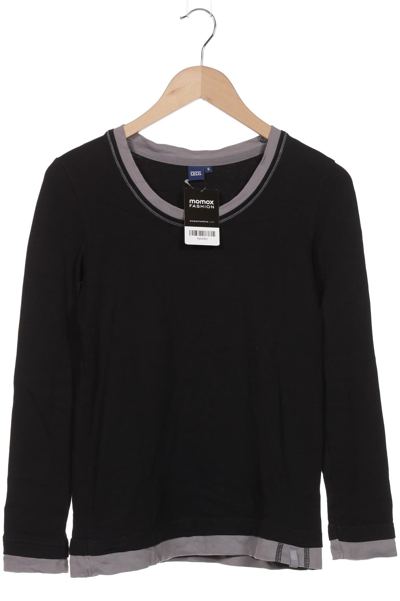 

Cecil Damen Langarmshirt, schwarz, Gr. 36