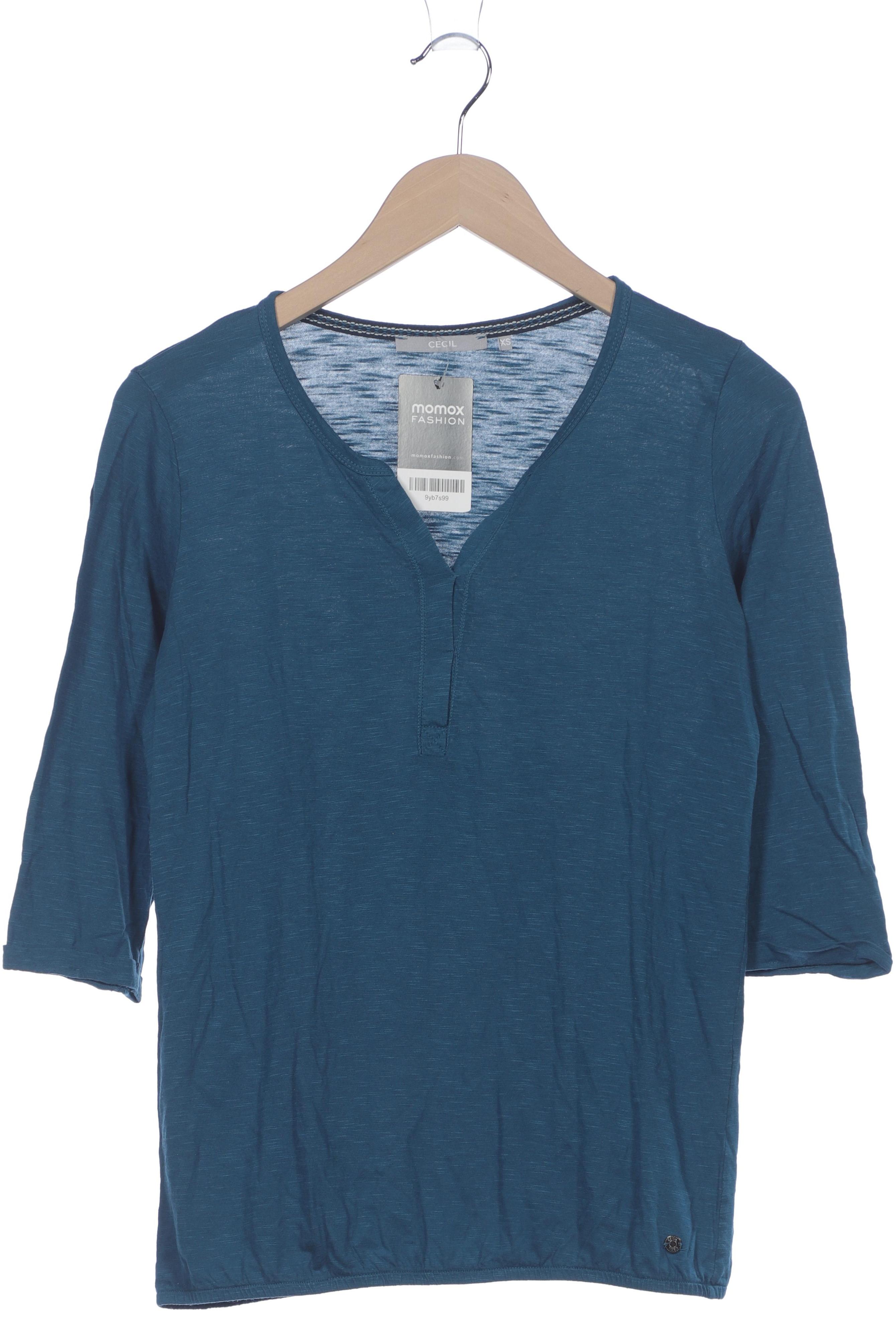 

Cecil Damen Langarmshirt, marineblau, Gr. 34