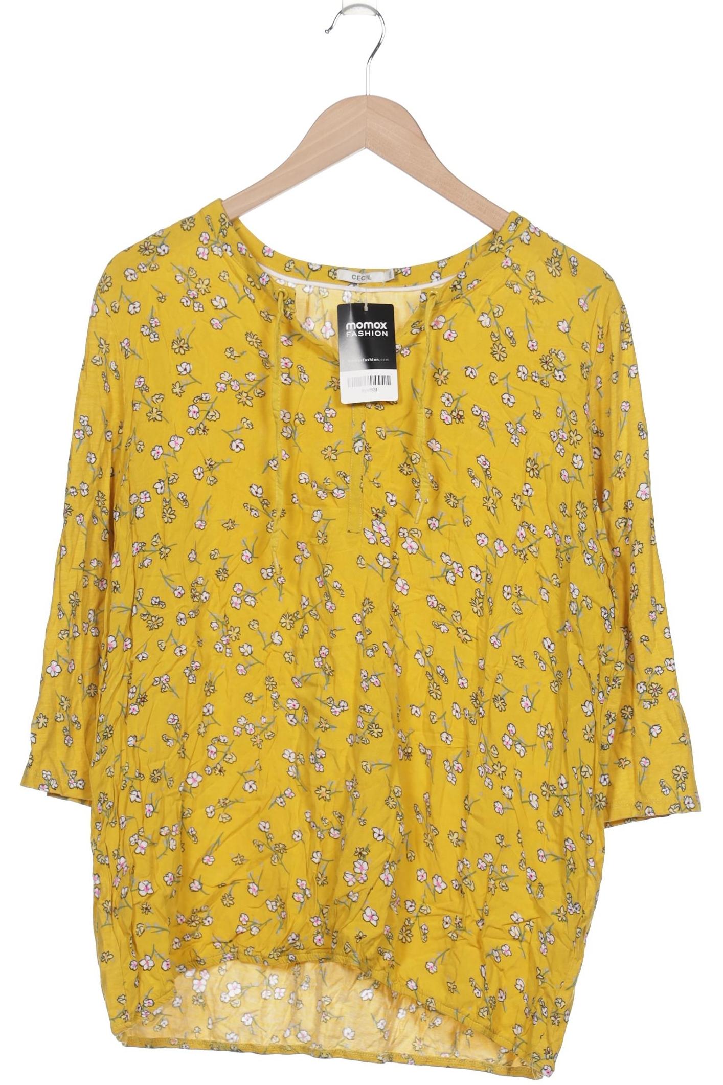 

Cecil Damen Langarmshirt, gelb, Gr. 46