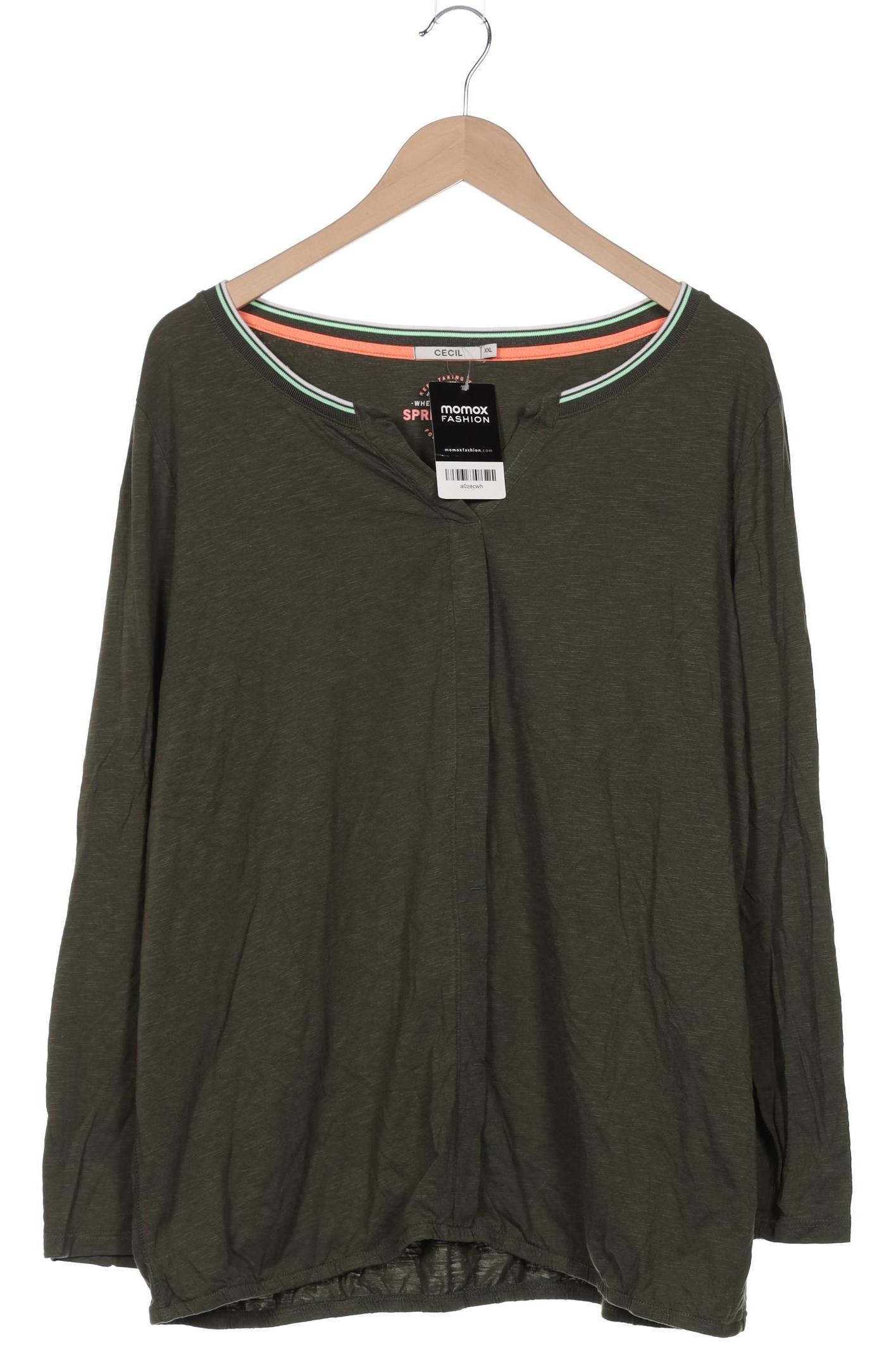 

Cecil Damen Langarmshirt, grün, Gr. 46